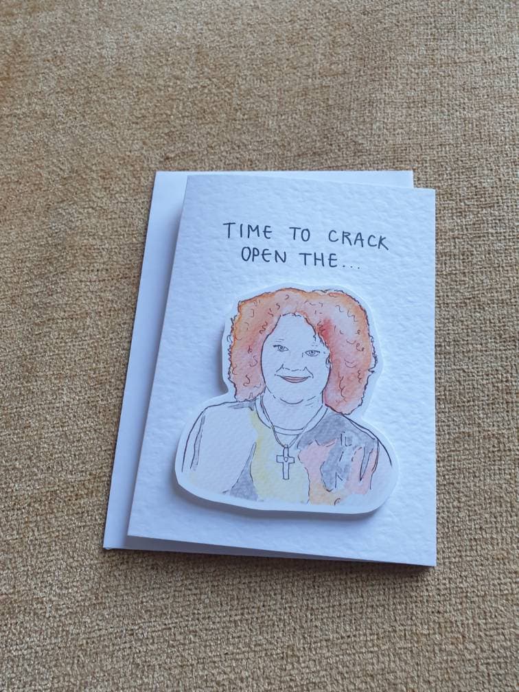 Time to crack open the Fizz | Corrie | Handcrafted Congratulations Card