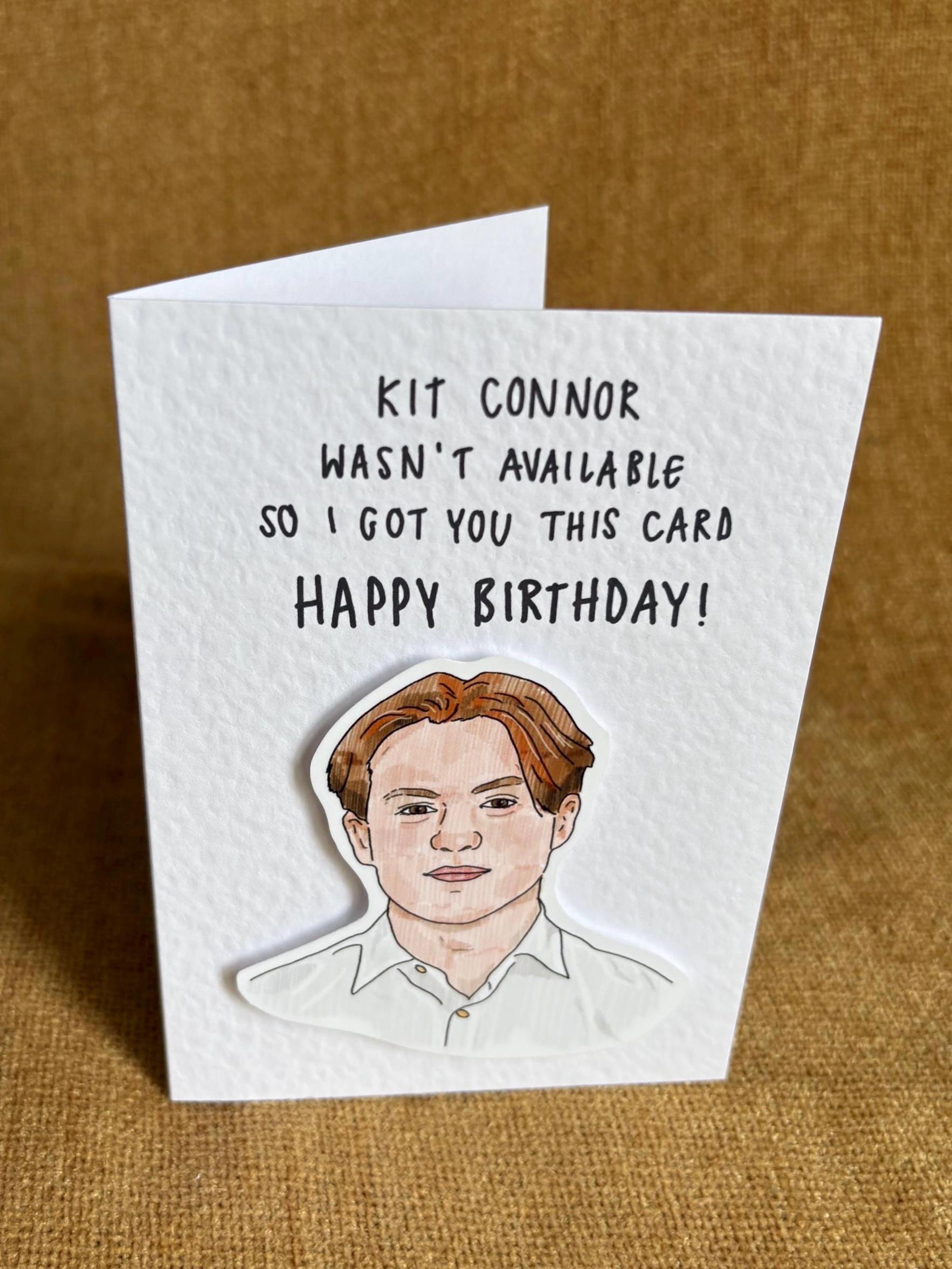 Kit Connor | Handcrafted Birthday Card