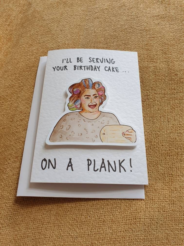 Claire and her planks | CDWM | Handcrafted Birthday Card