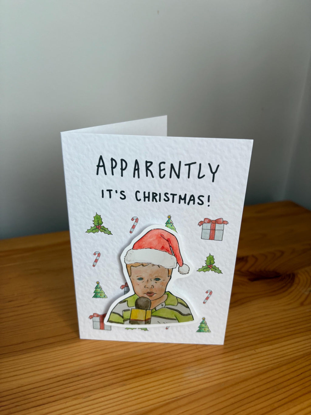 Apparently Kid | Handcrafted Christmas Card