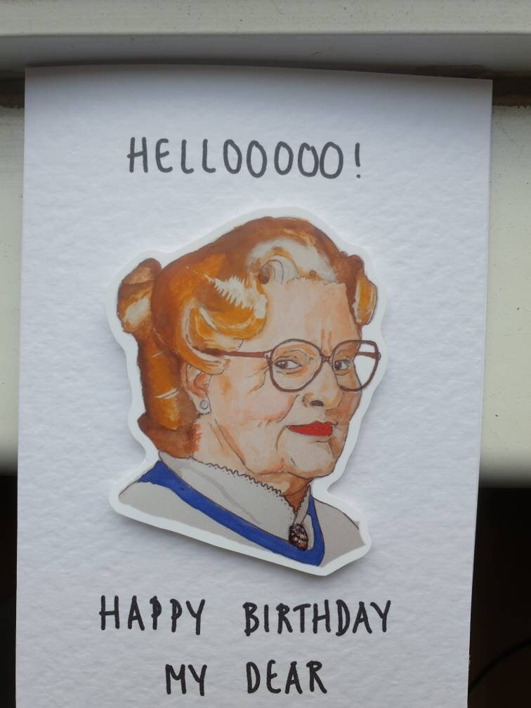 Mrs Doubtfire | Handcrafted Birthday Card