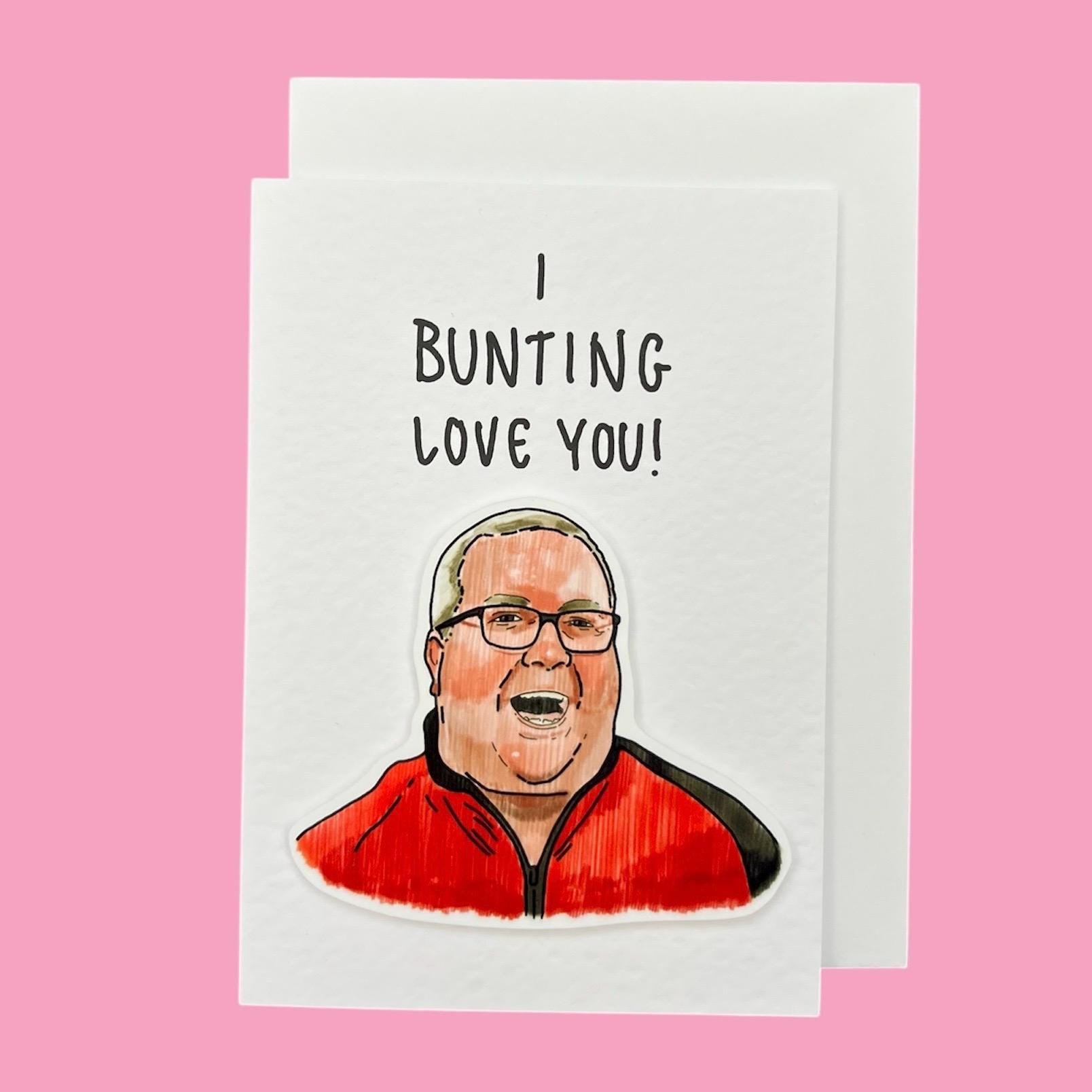 Stephen Bunting | I Bunting love you | Handcrafted Valentine’s Day Card