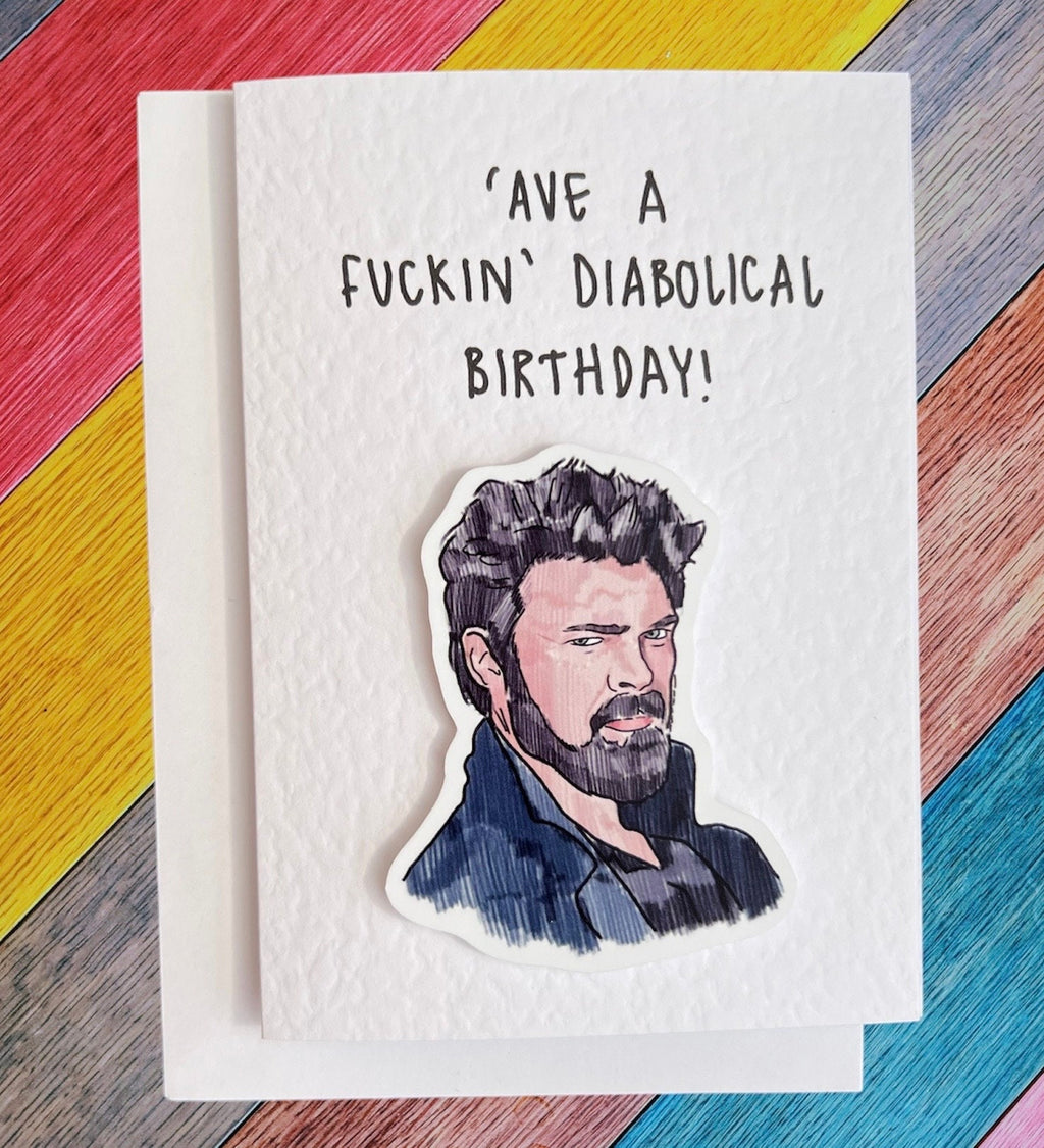 Billy Butcher | Handcrafted Birthday Card