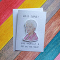 Pat Butcher |Handcrafted Well Done Card