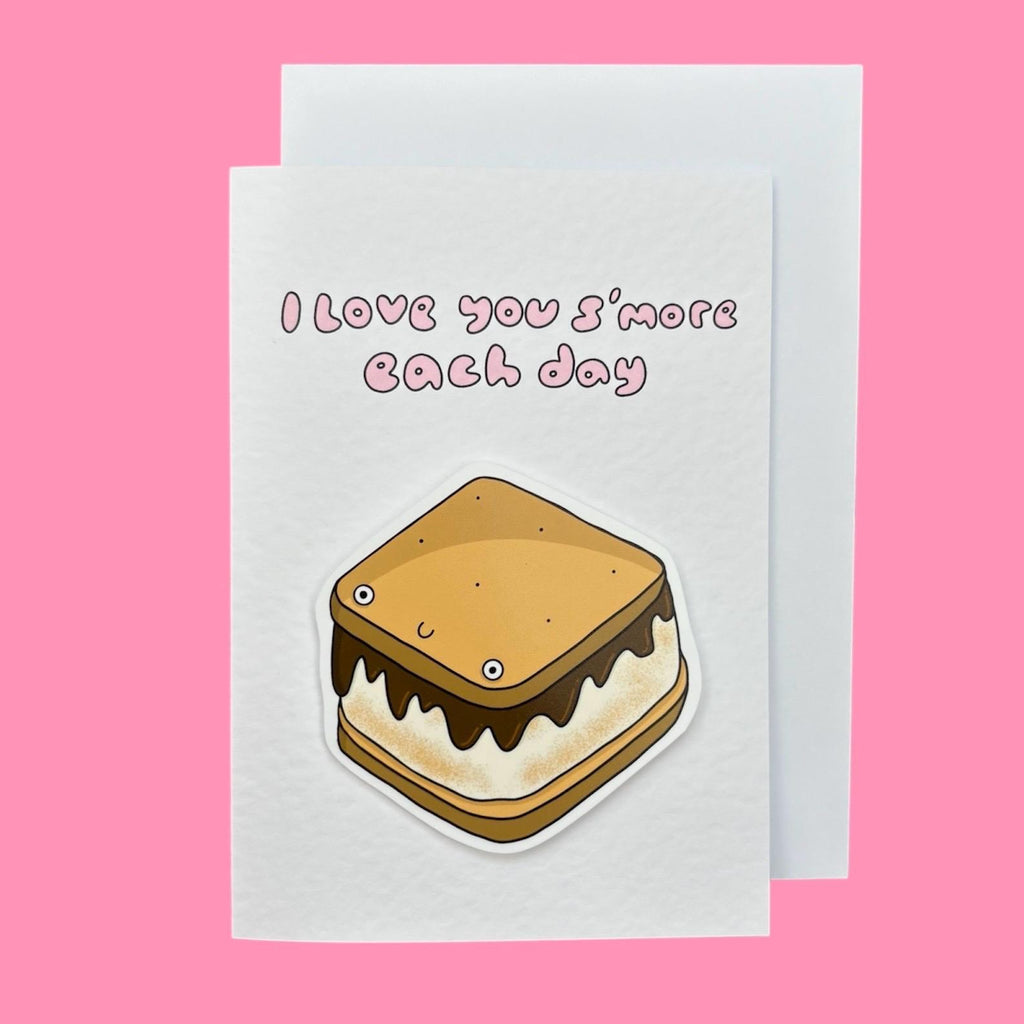 I love you s’more each day| Handcrafted Valentine’s Card