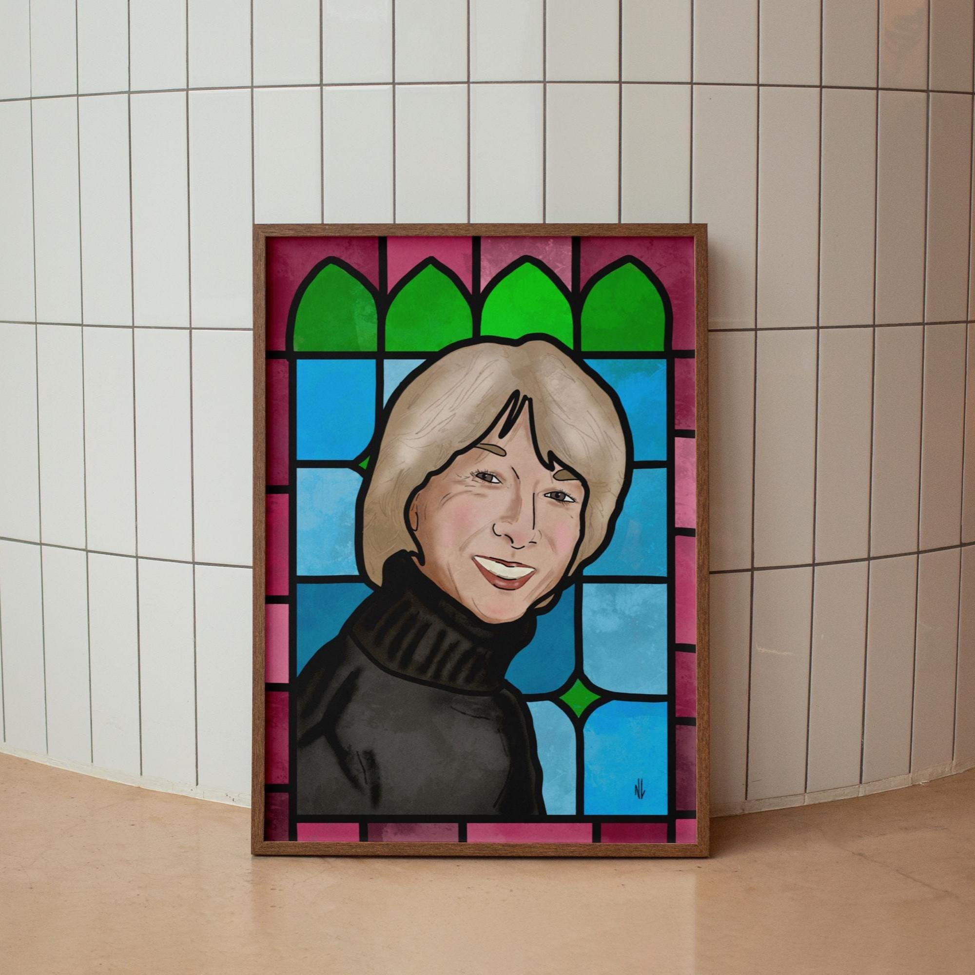 Gail Platt - Corrie  - Stained Glass style print (frame not included)