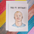 Erling Haaland | Handcrafted Birthday Card