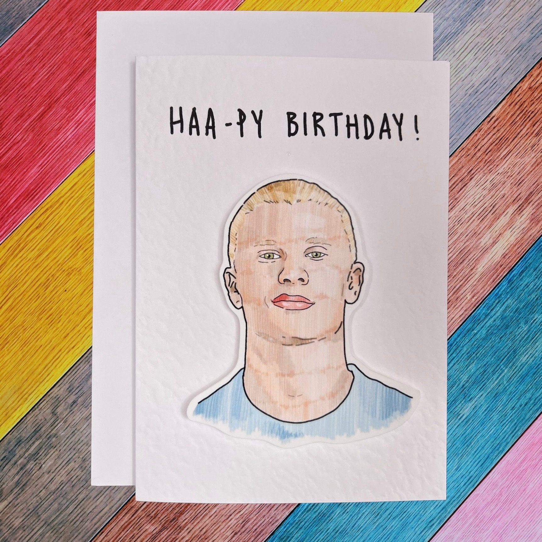 Erling Haaland | Handcrafted Birthday Card