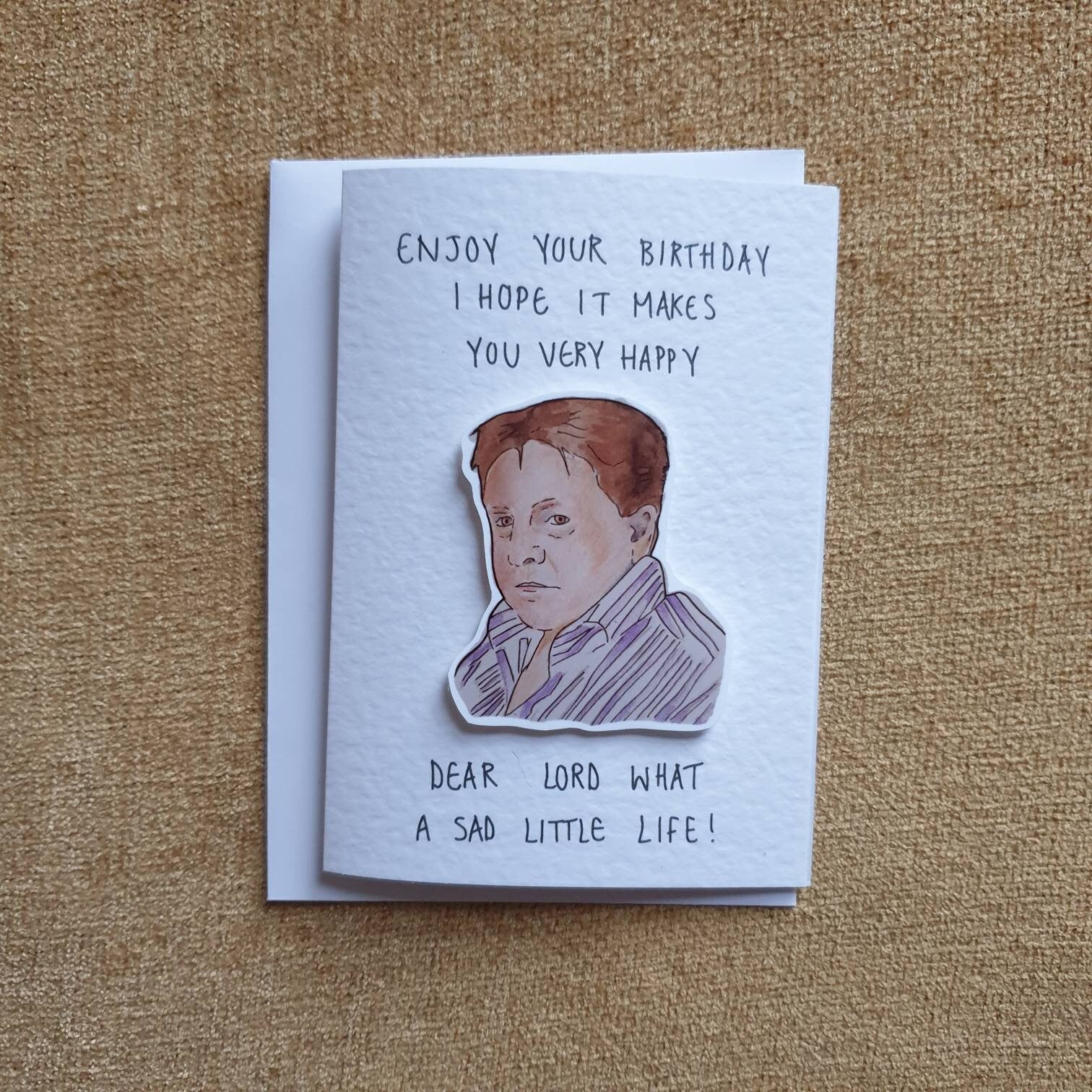 Come Dine With Me | Handcrafted Birthday Card | Sad Little Life