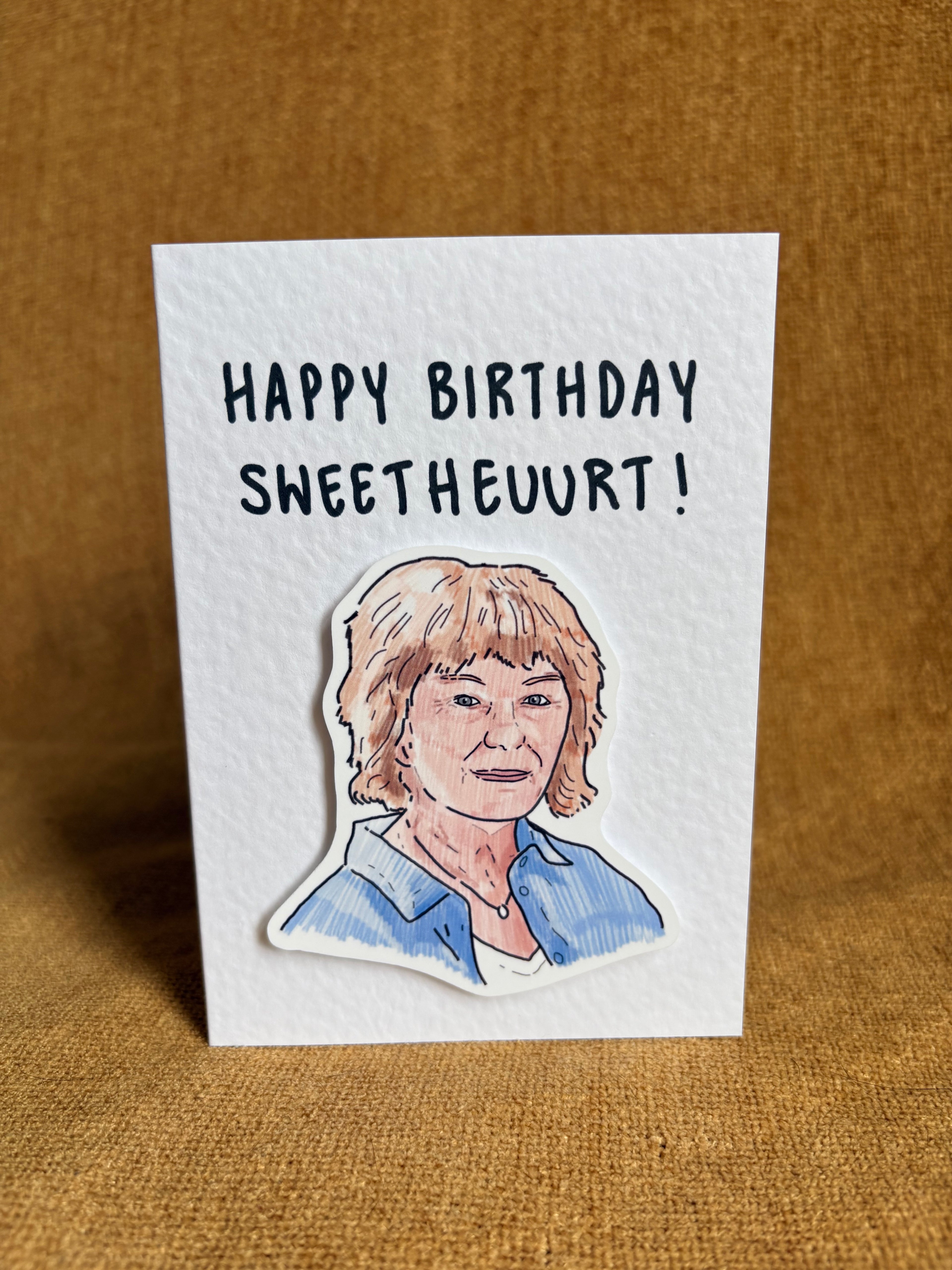 Julie Bates | Happy Birthday Sweetheart | Handcrafted Birthday Card