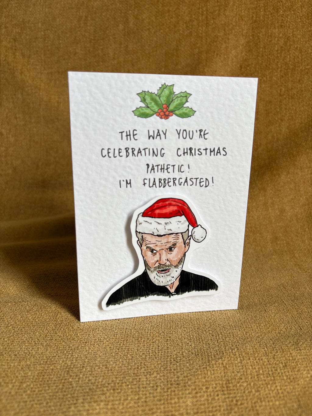 Roy Keane | Handcrafted Christmas Card