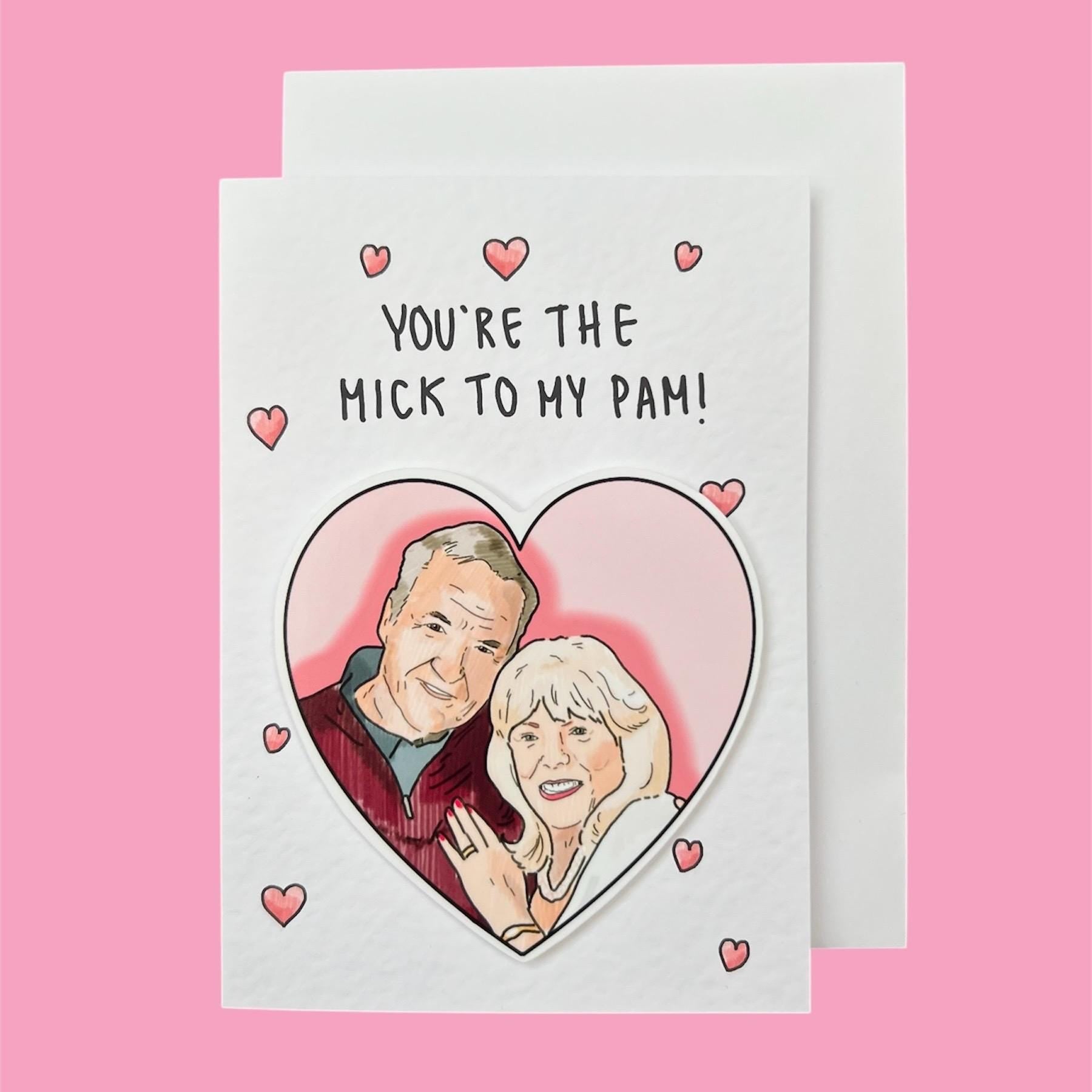 Pam and Mick | Handcrafted Valentine's Card