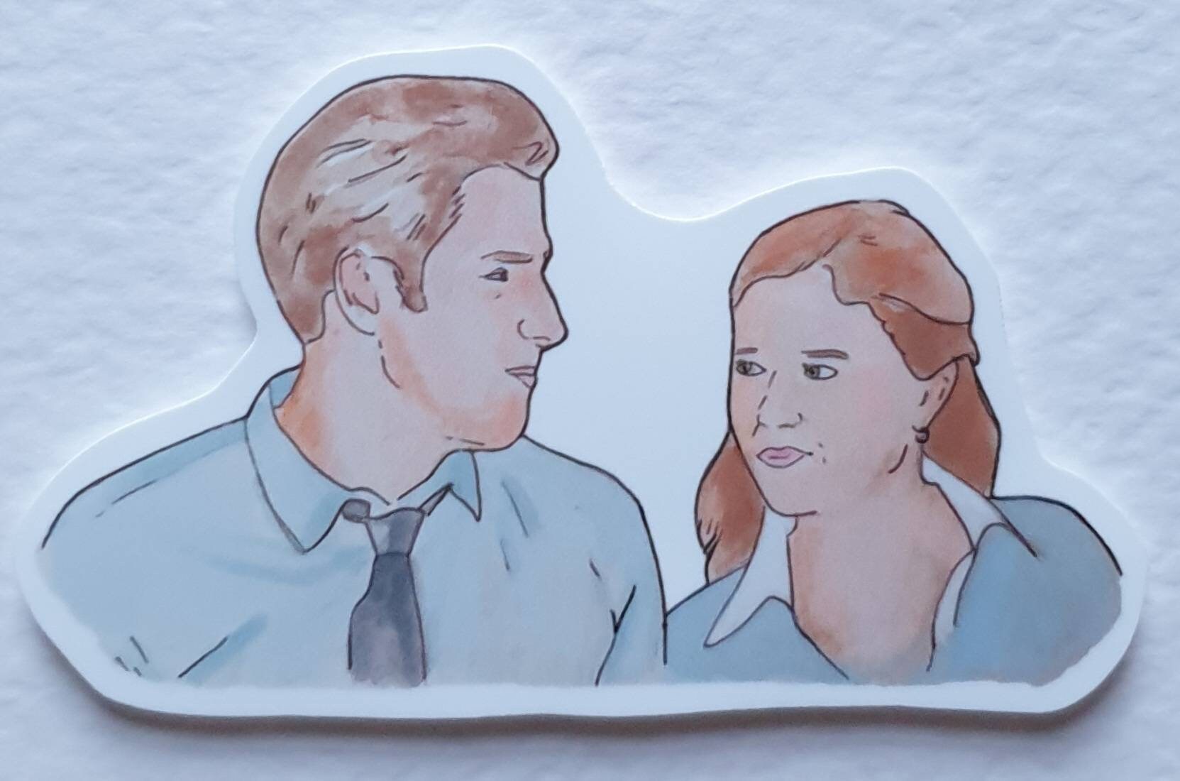 Jim and Pam | Handcrafted Valentine's Day Card