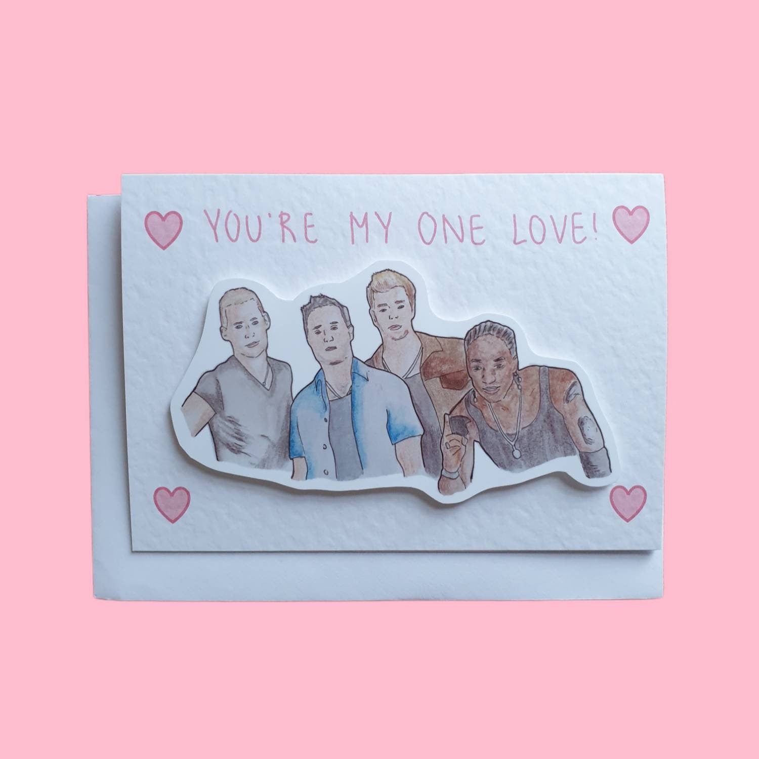 Blue (boyband) | One Love | Handcrafted Valentine's Day Card