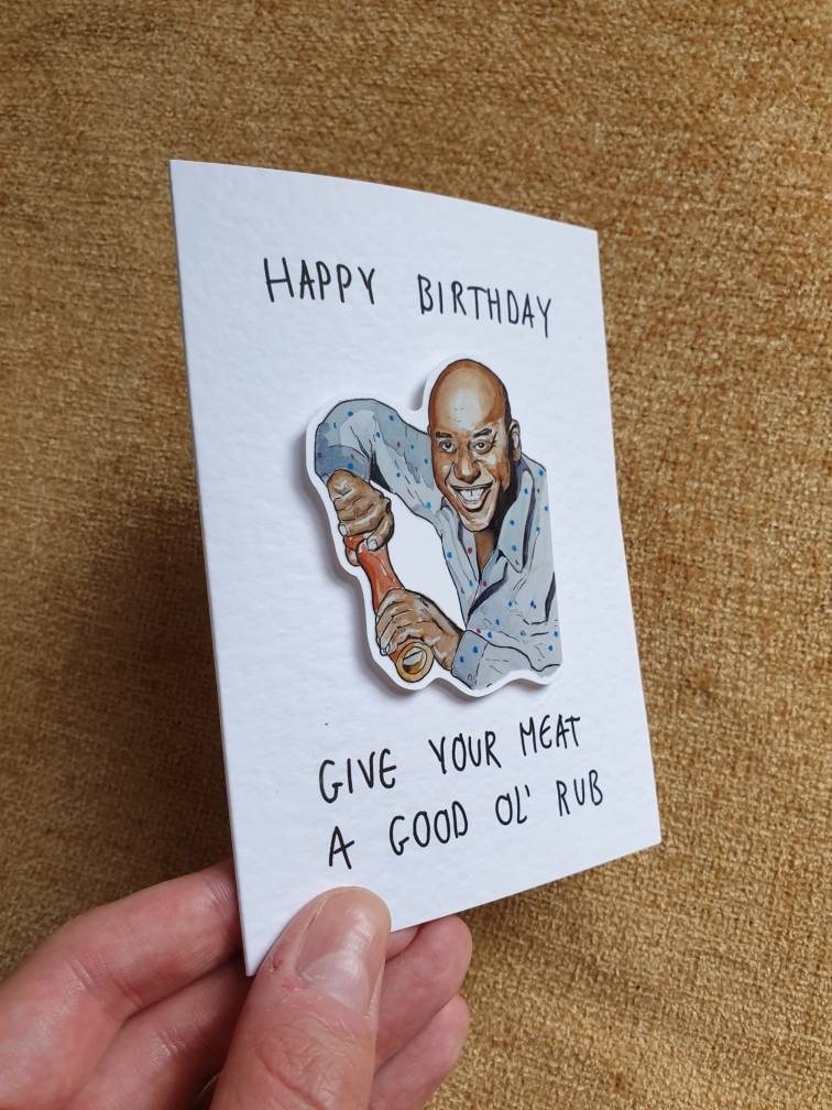 Ainsley Harriott | Handcrafted Birthday Card