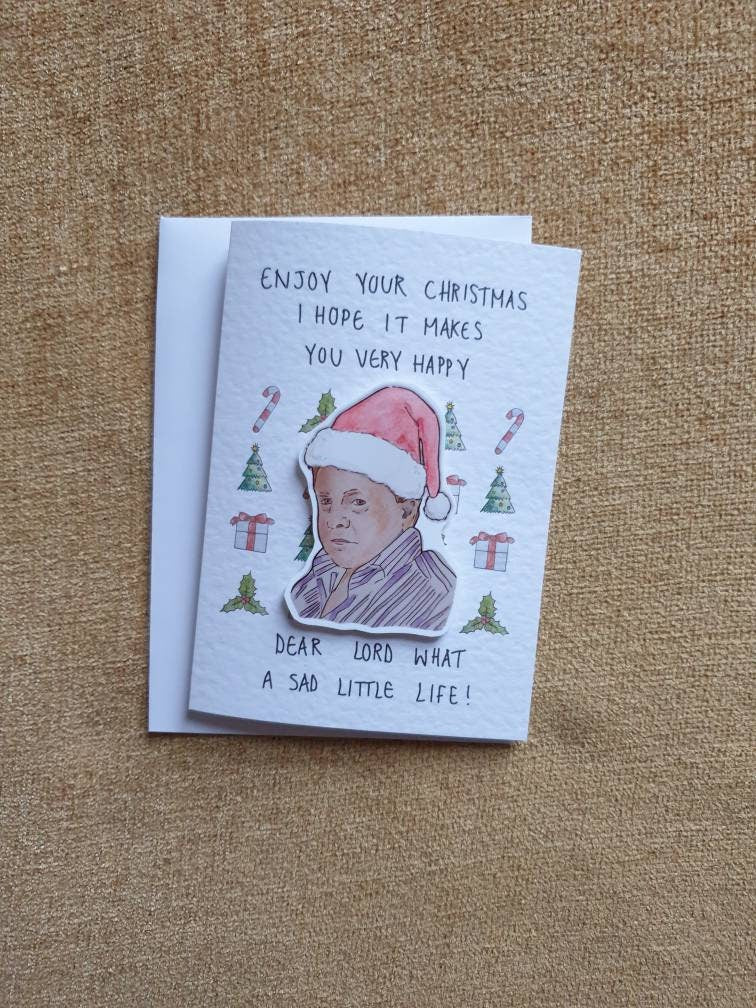 Come Dine With Me | Handcrafted Christmas Card | Sad Little Life