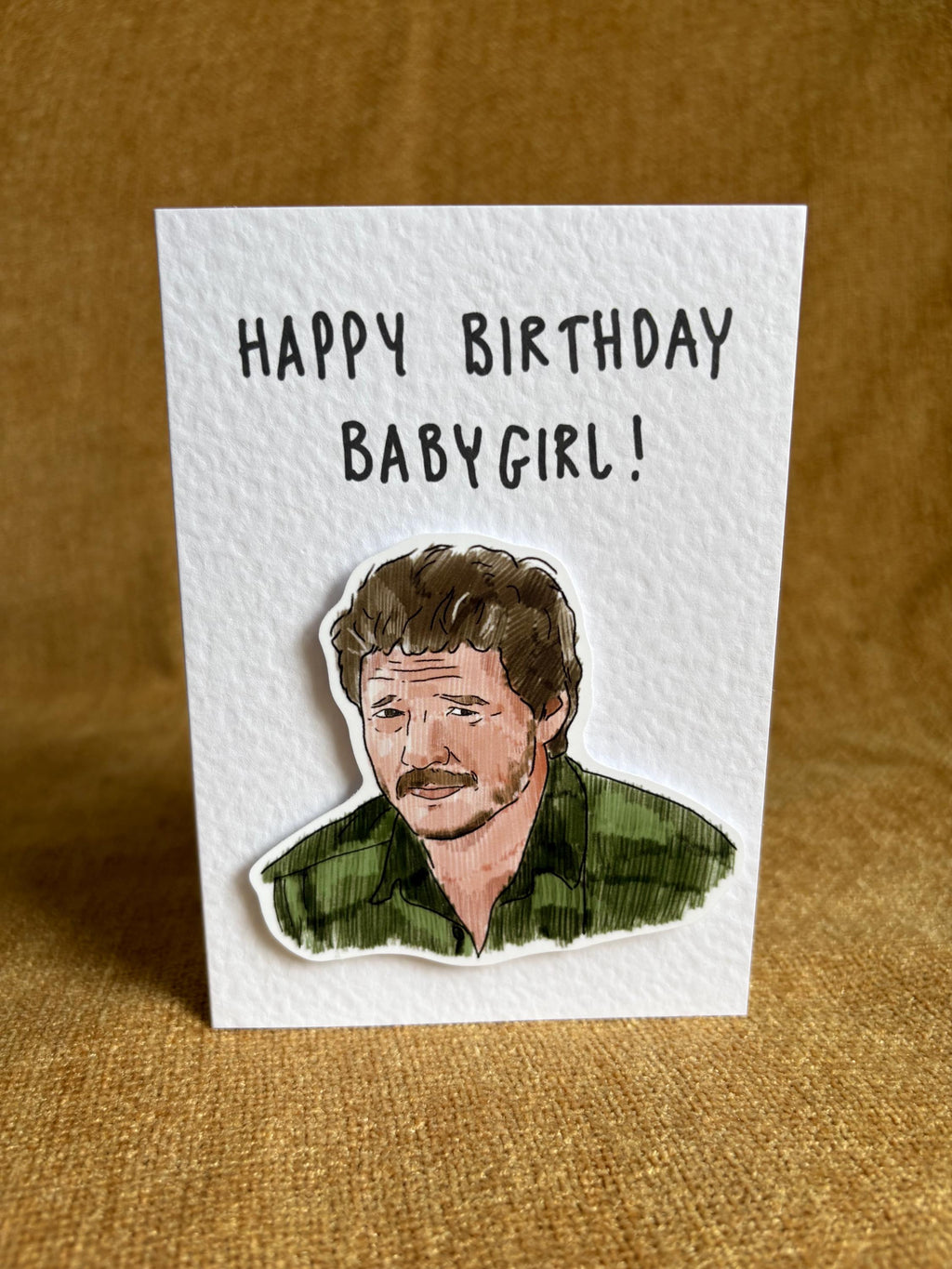 Pedro Pascal | Handcrafted Birthday Card