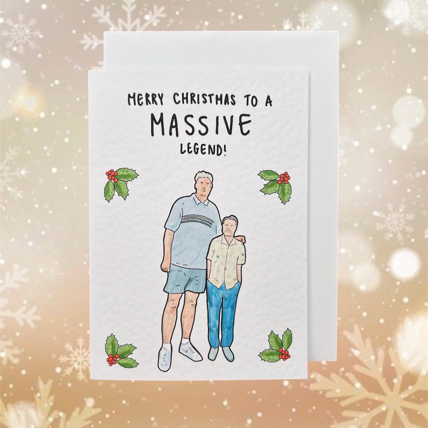 Gary Barlow massive son Meme | Handcrafted Christmas Card