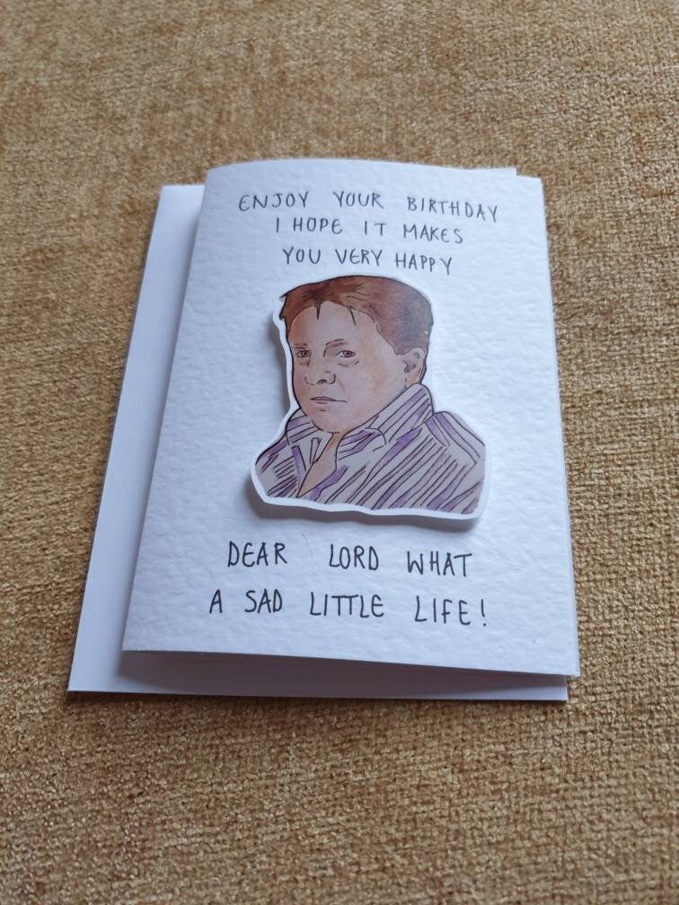 Come Dine With Me | Handcrafted Birthday Card | Sad Little Life