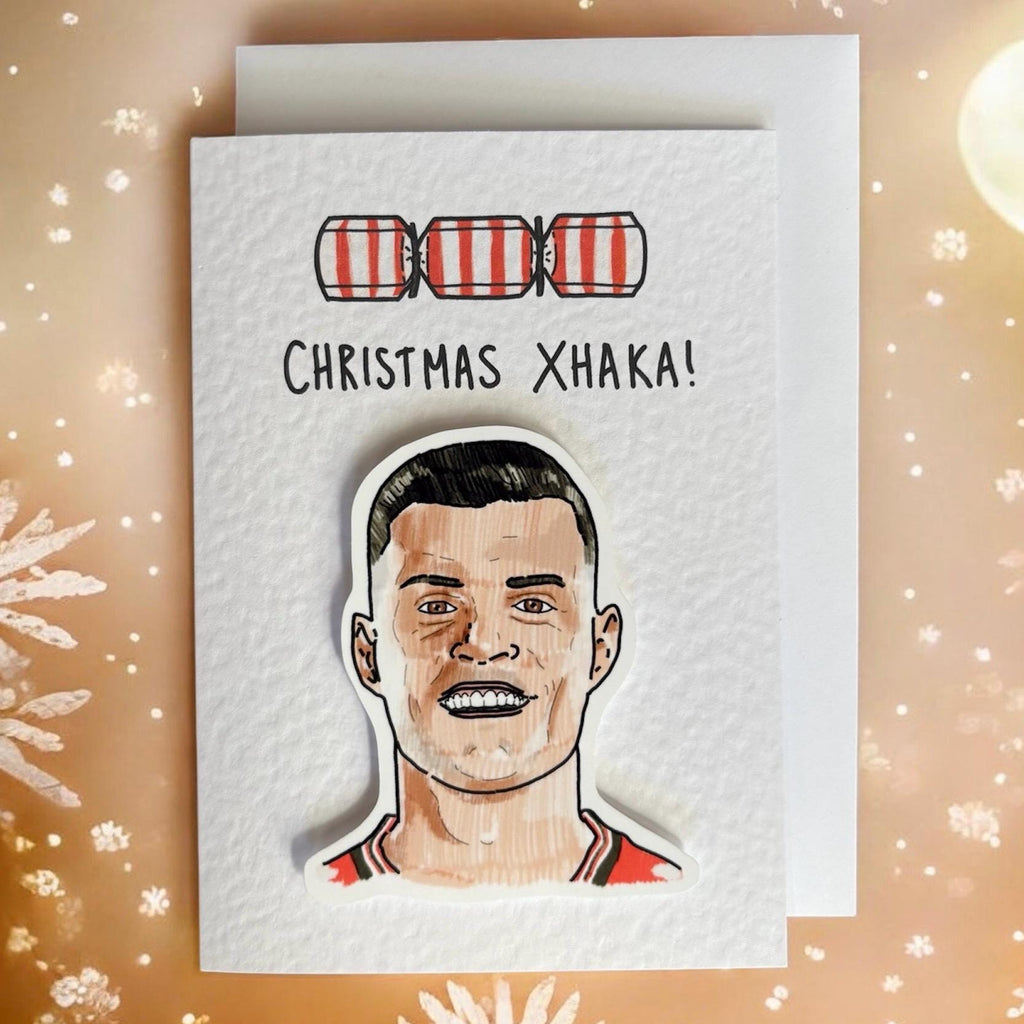 Granit Xhaka | Christmas Xhaka | Sunderland | Handcrafted Christmas Card