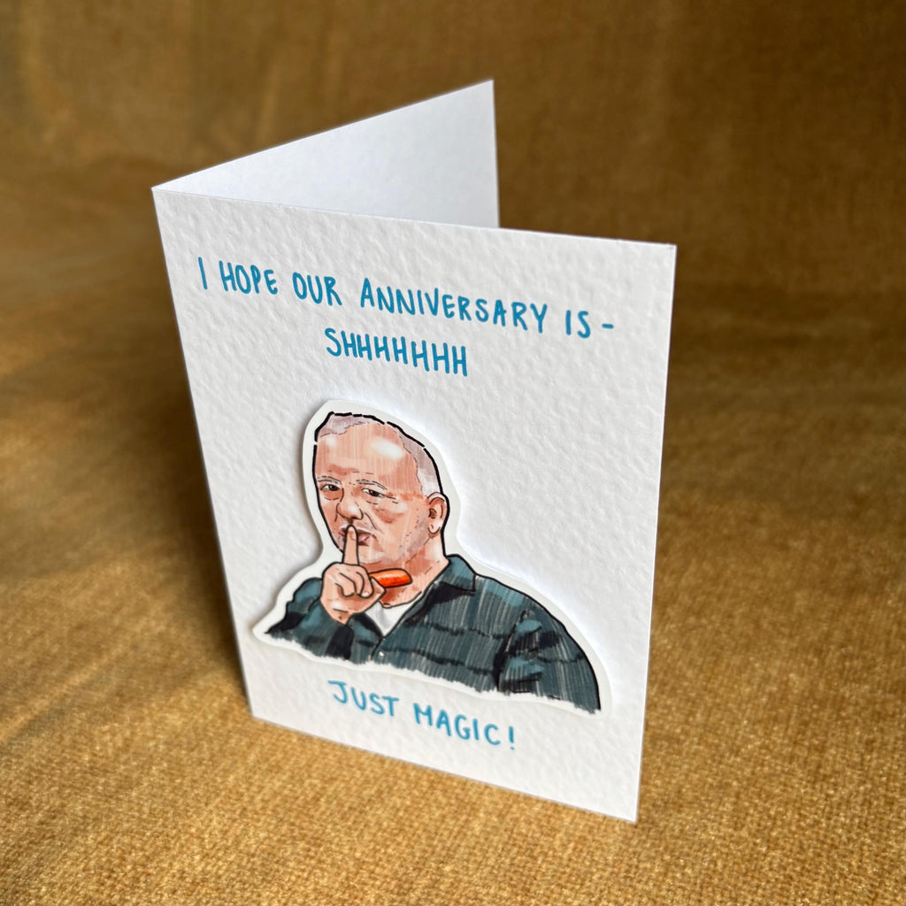 Bob Mortimer | Just Magic | Handcrafted Anniversary Card