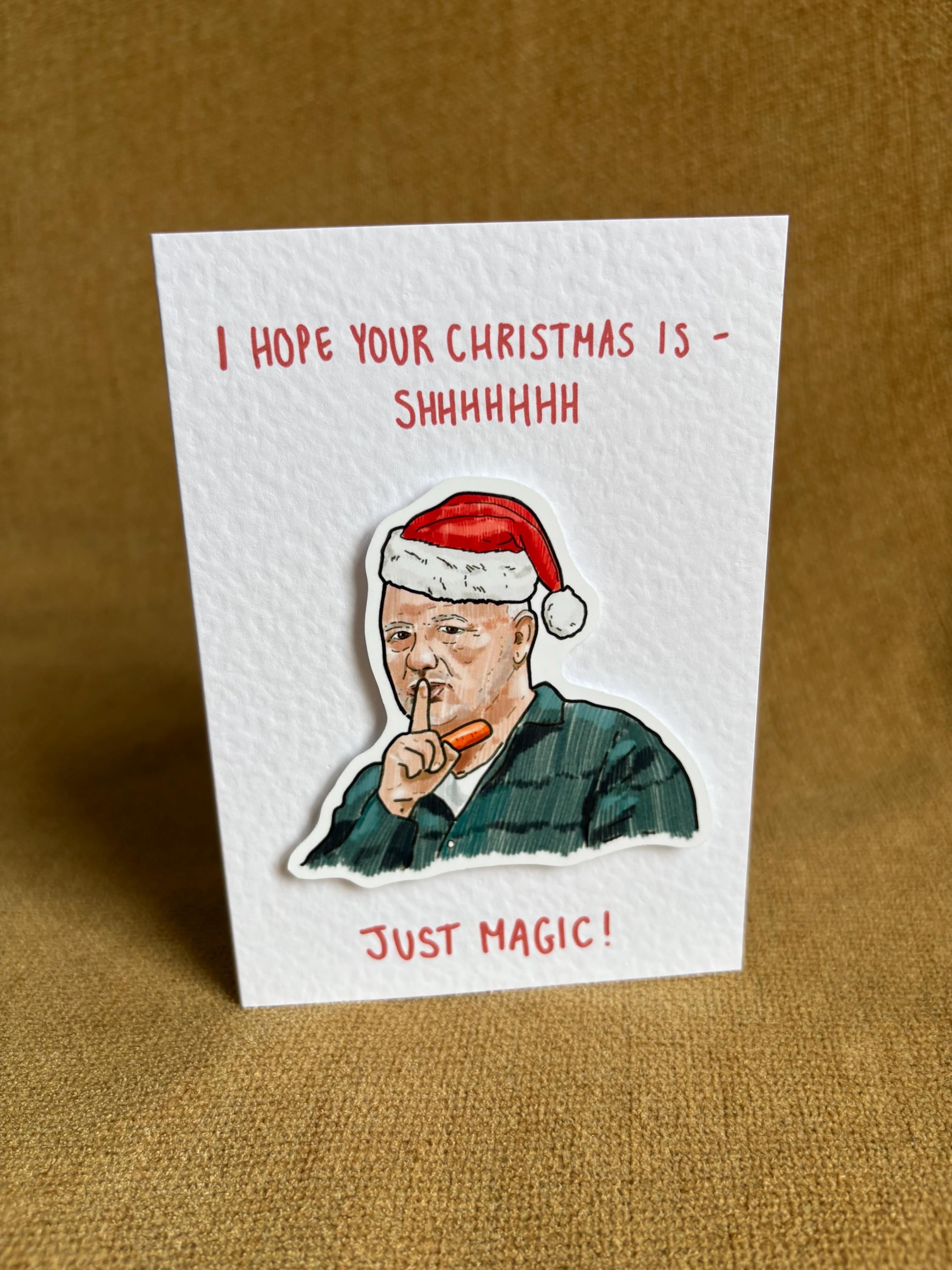 Bob Mortimer | Just Magic | Handcrafted Christmas Card