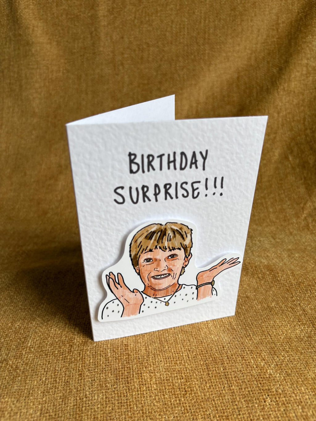 Jean Slater | Birthday Surprise | Handcrafted Birthday Card