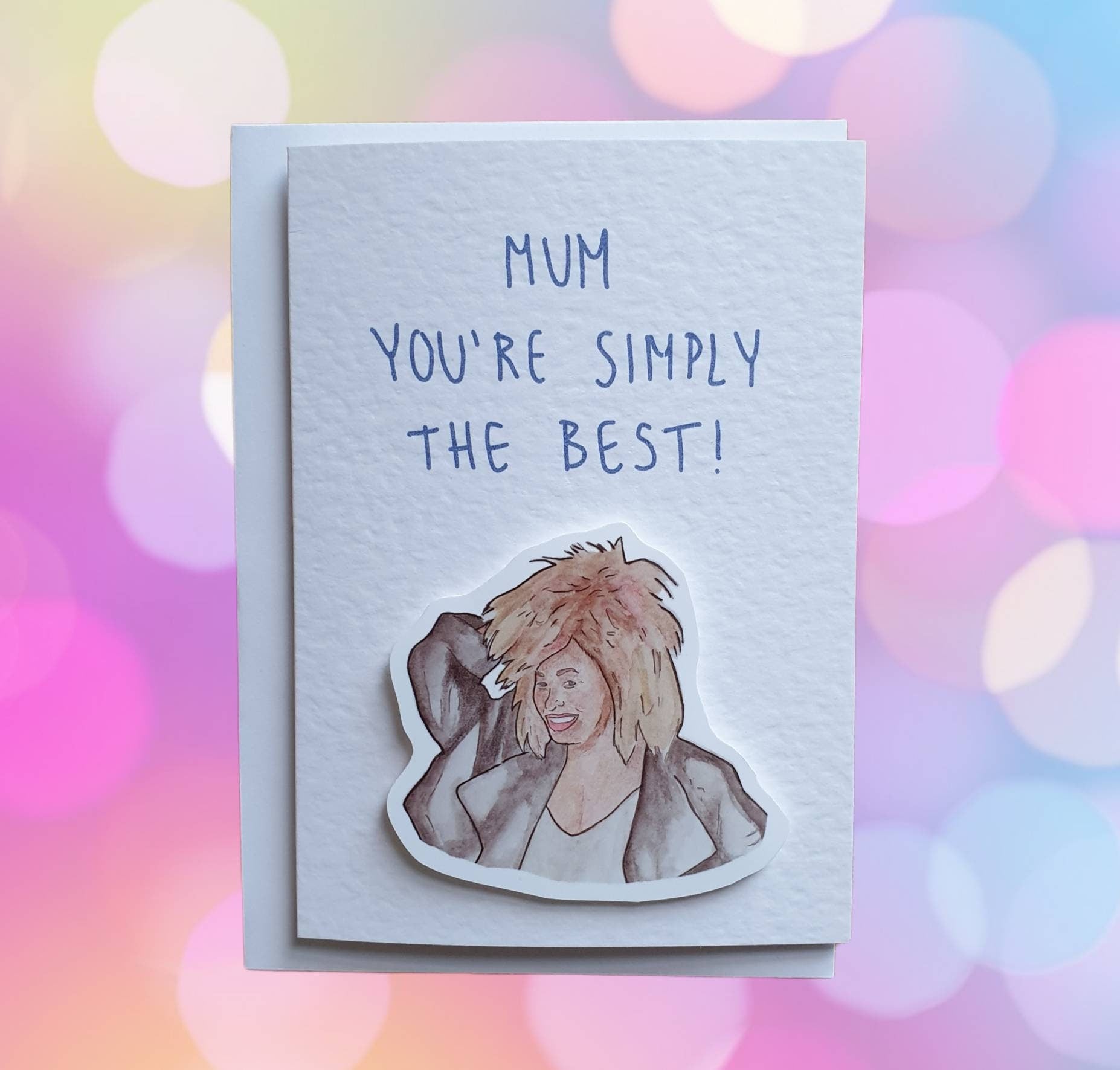 Tina Turner | Handcrafted Mother's Day Card