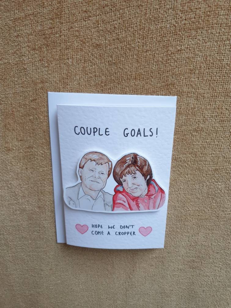Roy and Hayley Cropper | Handcrafted Valentine's Day card