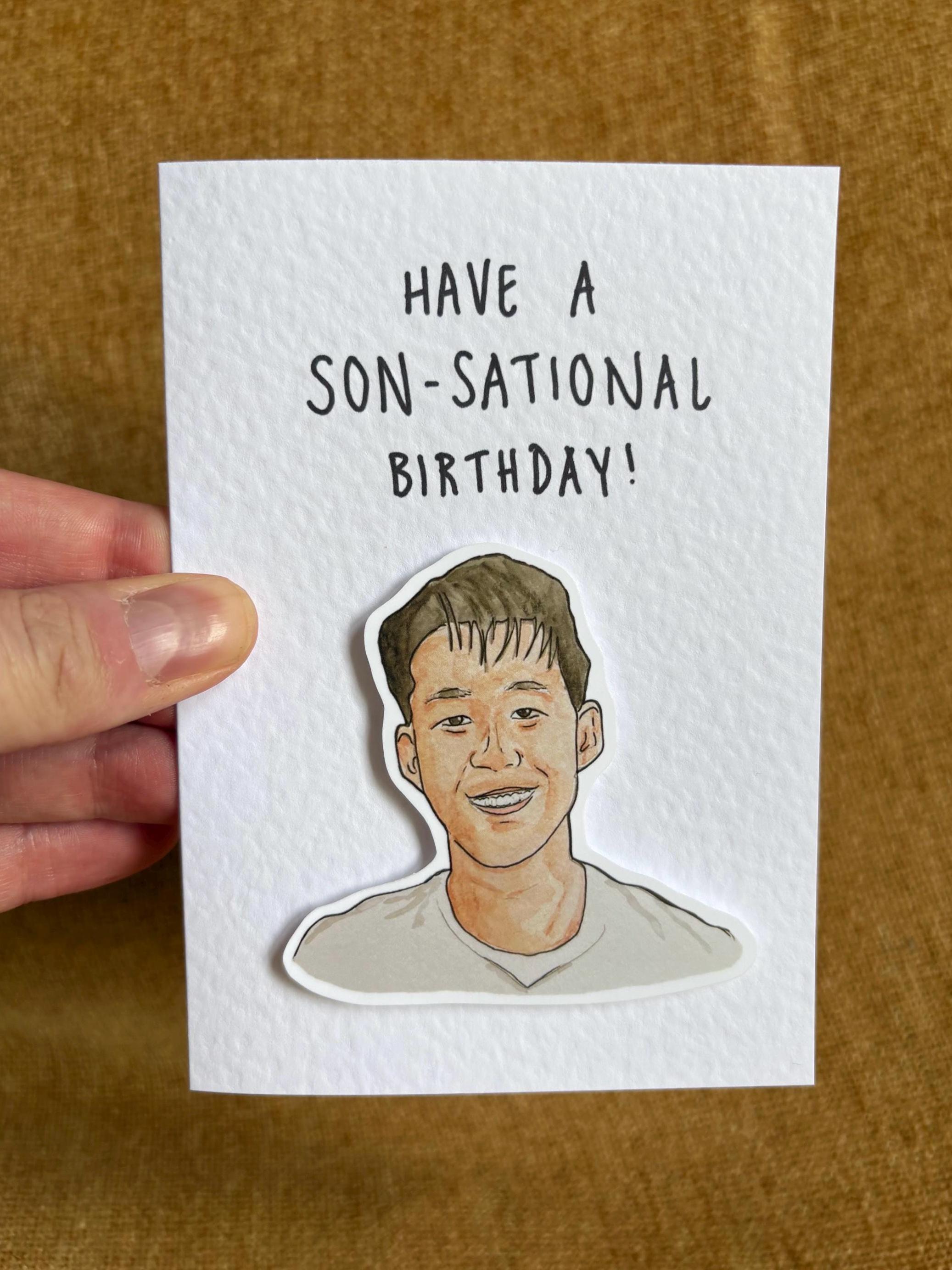 Son Heung-Min | Handcrafted Birthday Card