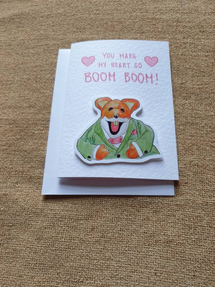 Basil Brush | Handcrafted Valentine's Day Card
