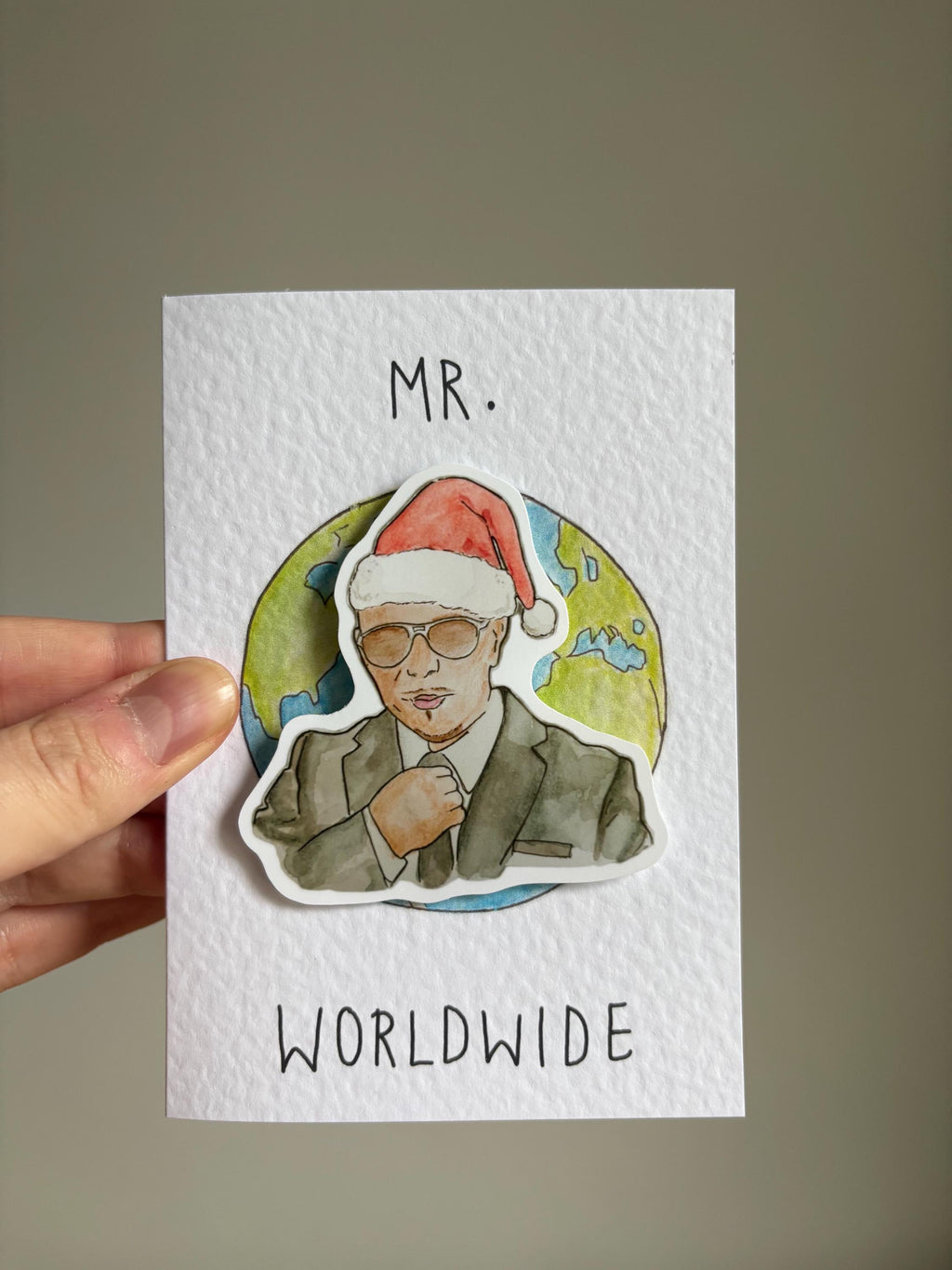 Pitbull - Mr. Worldwide Handcrafted Christmas Card