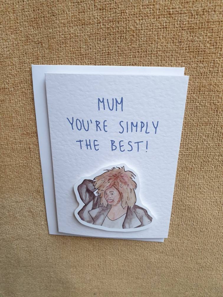 Tina Turner | Handcrafted Mother's Day Card