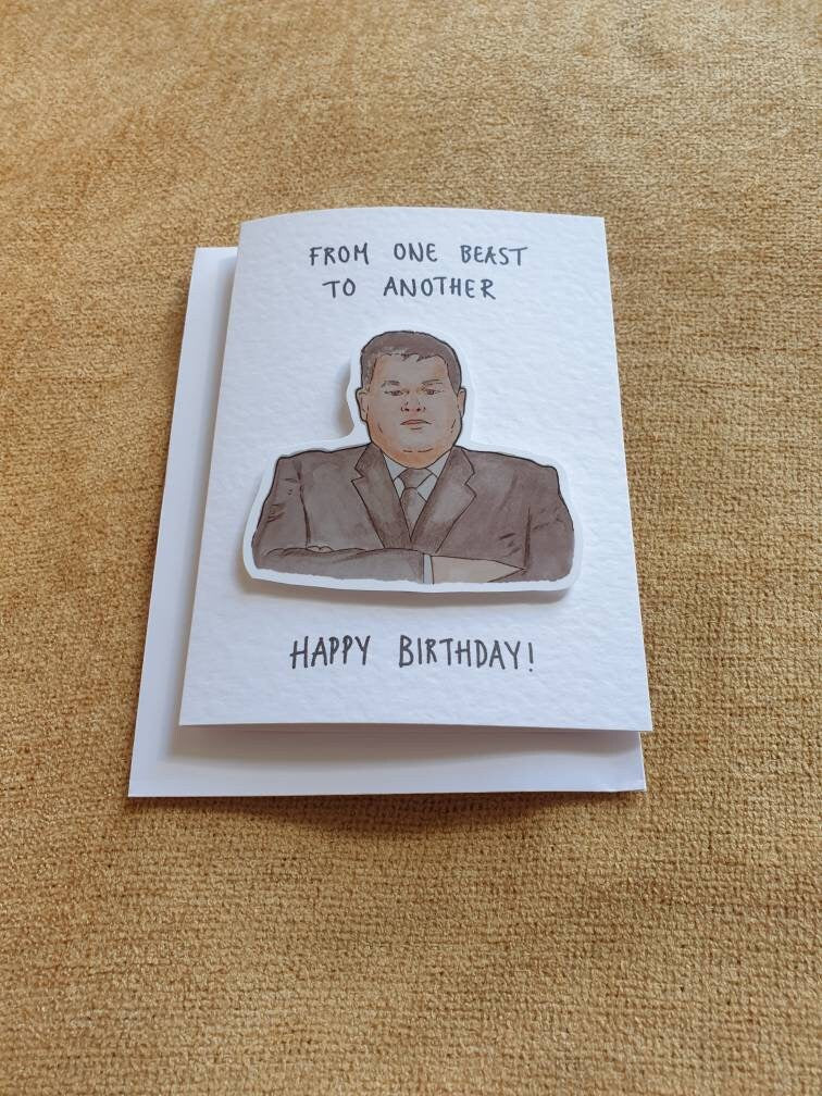 The Beast | The Chase | Handcrafted Birthday Card