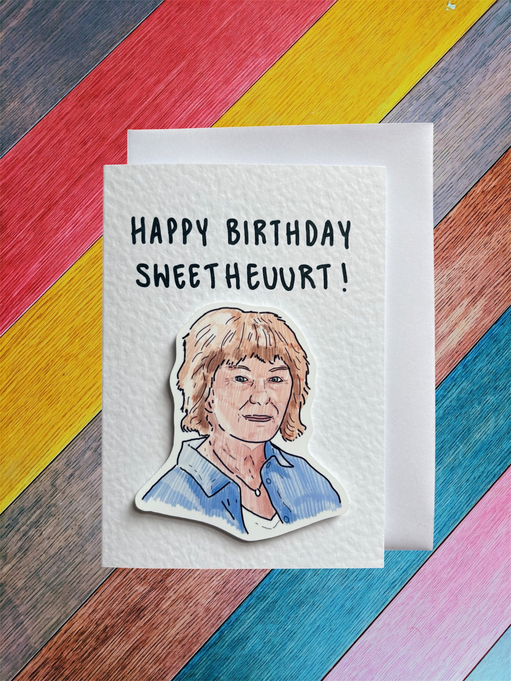 Julie Bates | Happy Birthday Sweetheart | Handcrafted Birthday Card