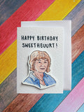 Julie Bates | Happy Birthday Sweetheart | Handcrafted Birthday Card