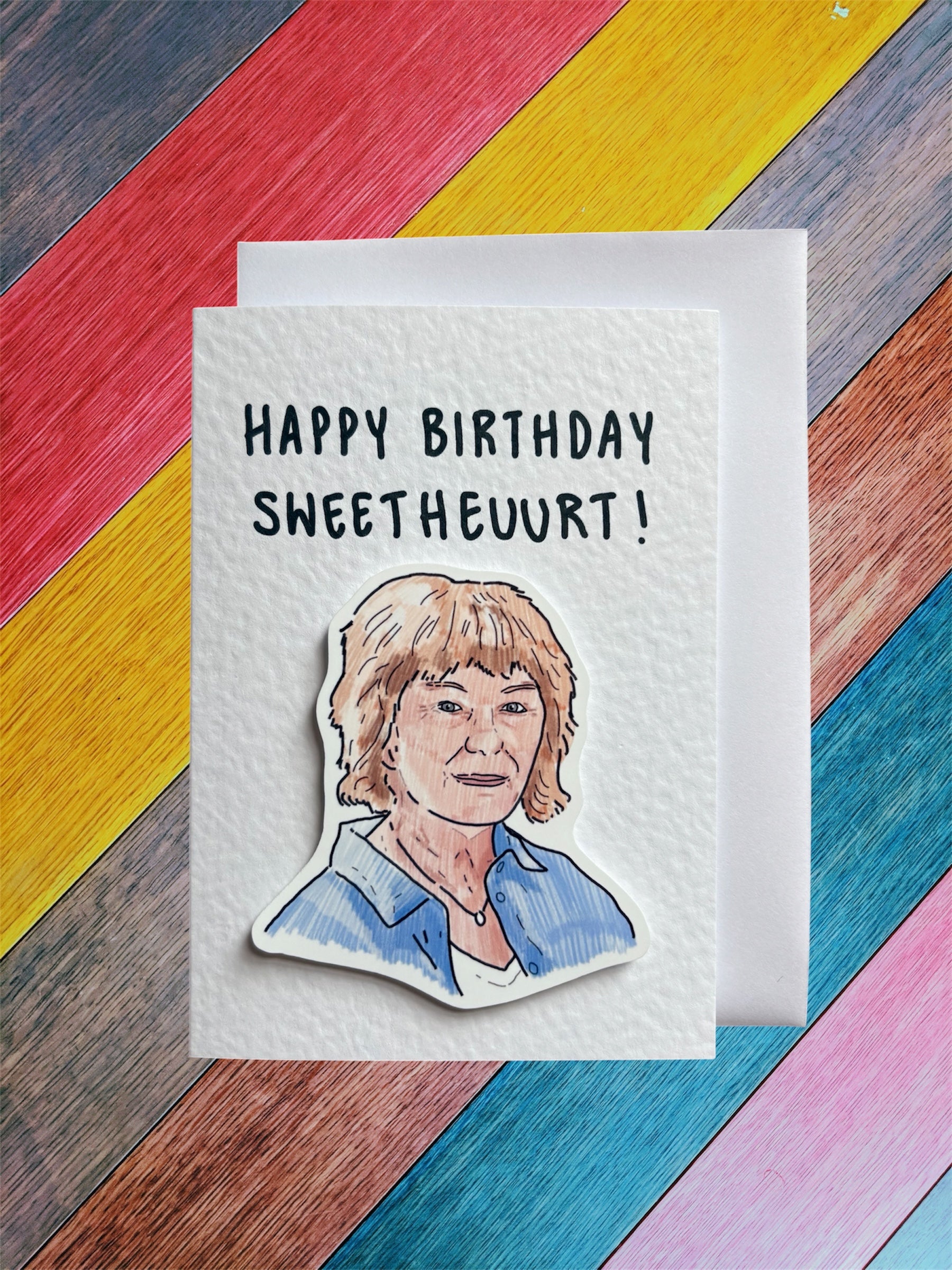 Julie Bates | Happy Birthday Sweetheart | Handcrafted Birthday Card