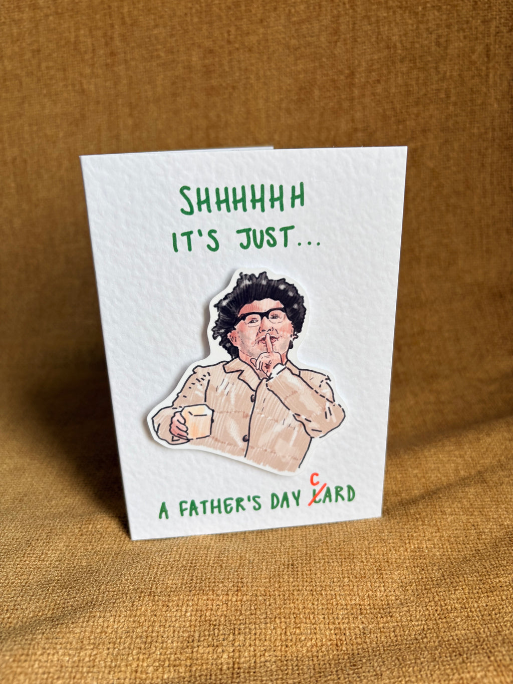 Bob Mortimer | it’s just lard | Handcrafted Father’s Day Card