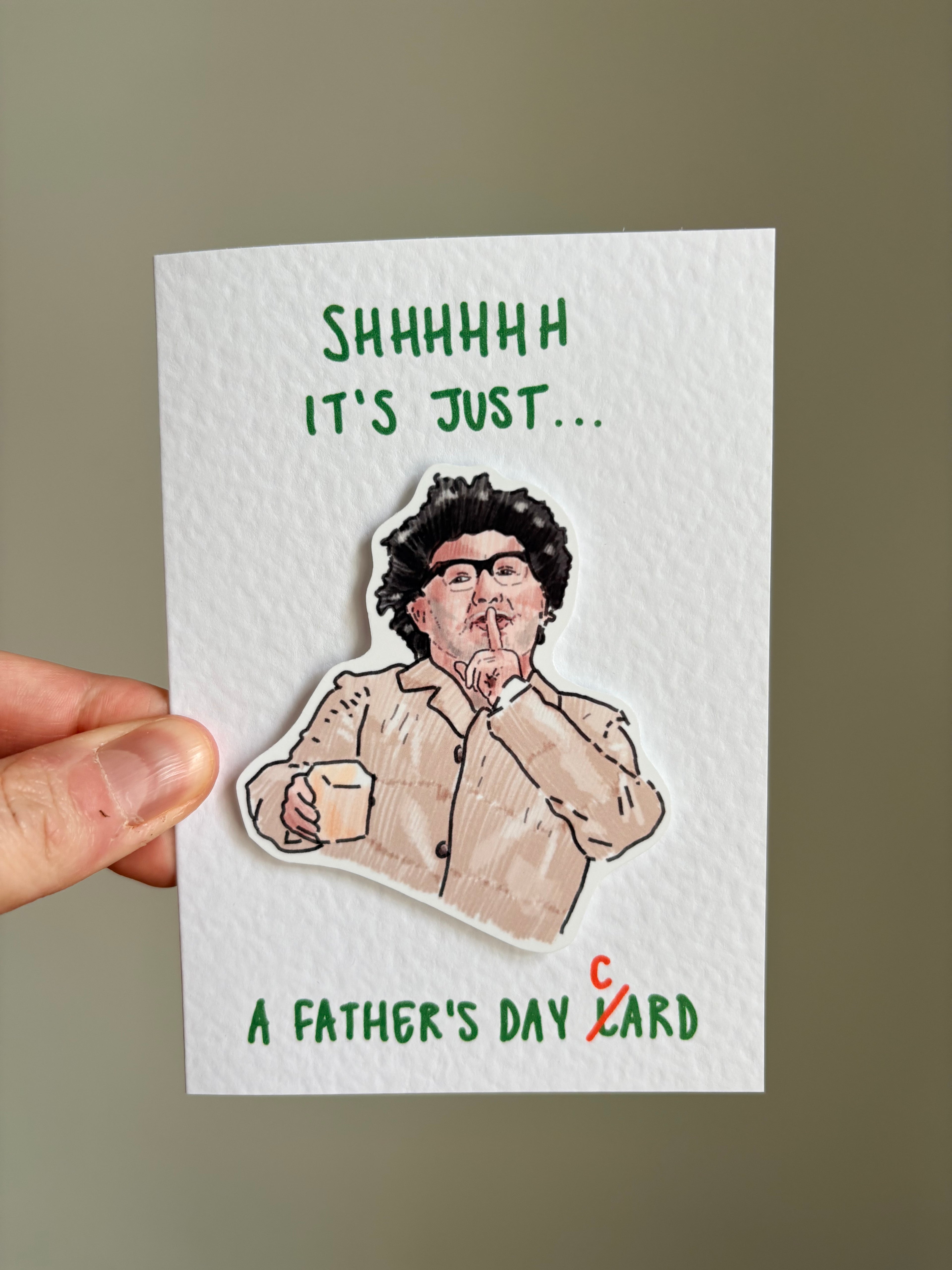 Bob Mortimer | it’s just lard | Handcrafted Father’s Day Card