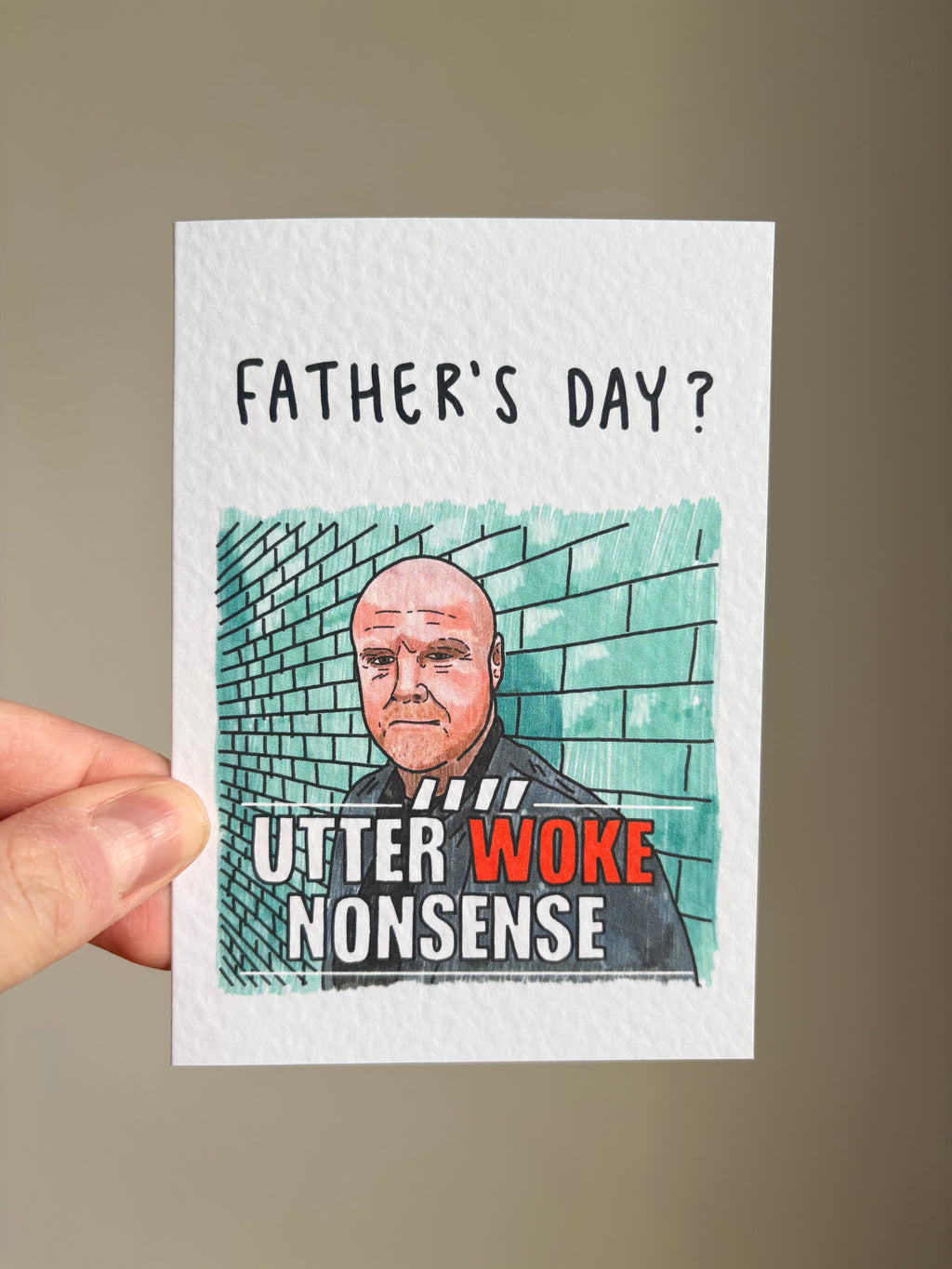 Sean Dyche | Utter Woke Nonsense Meme | Handcrafted Father’s Day Card