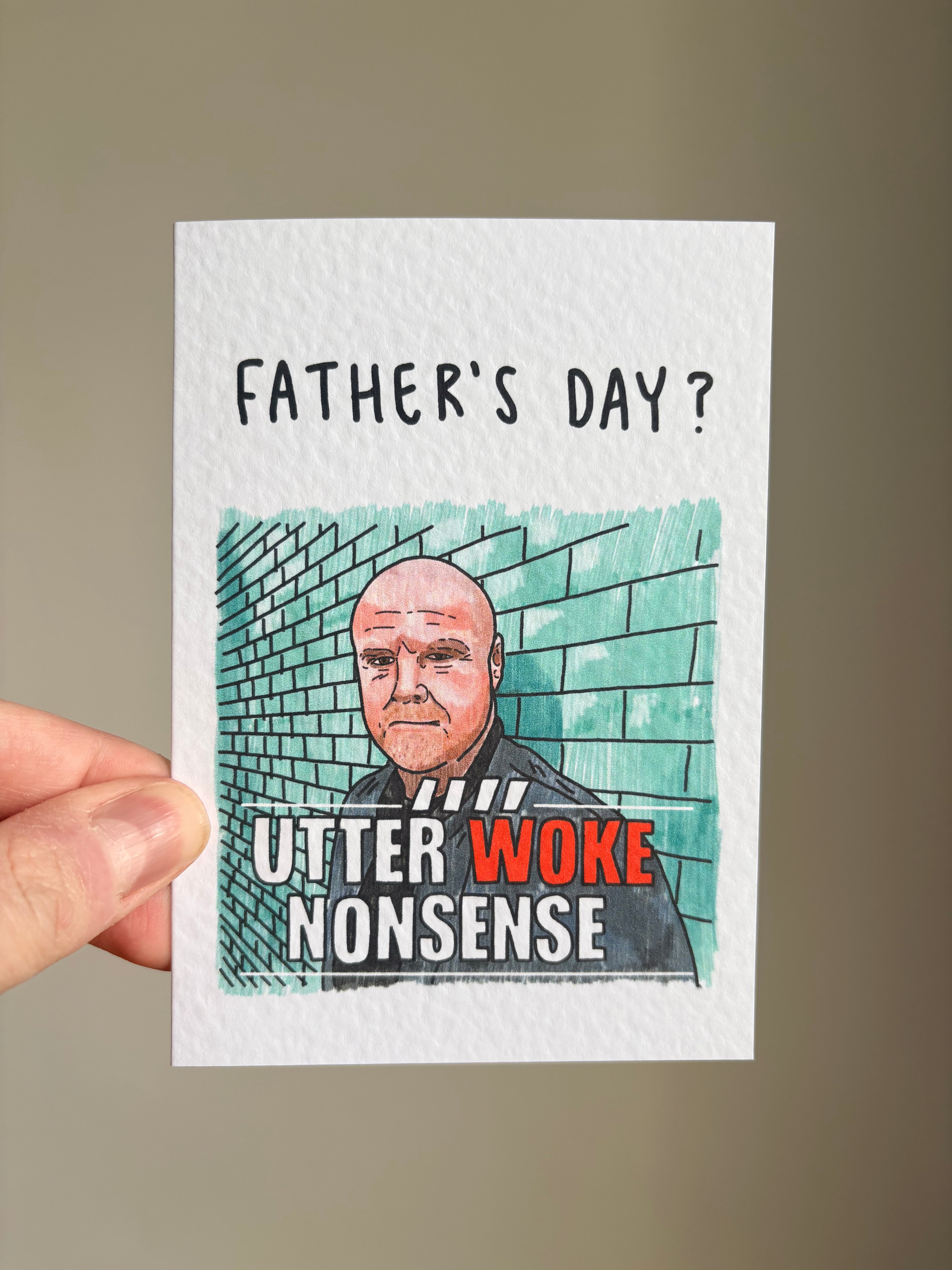 Sean Dyche | Utter Woke Nonsense Meme | Handcrafted Father’s Day Card