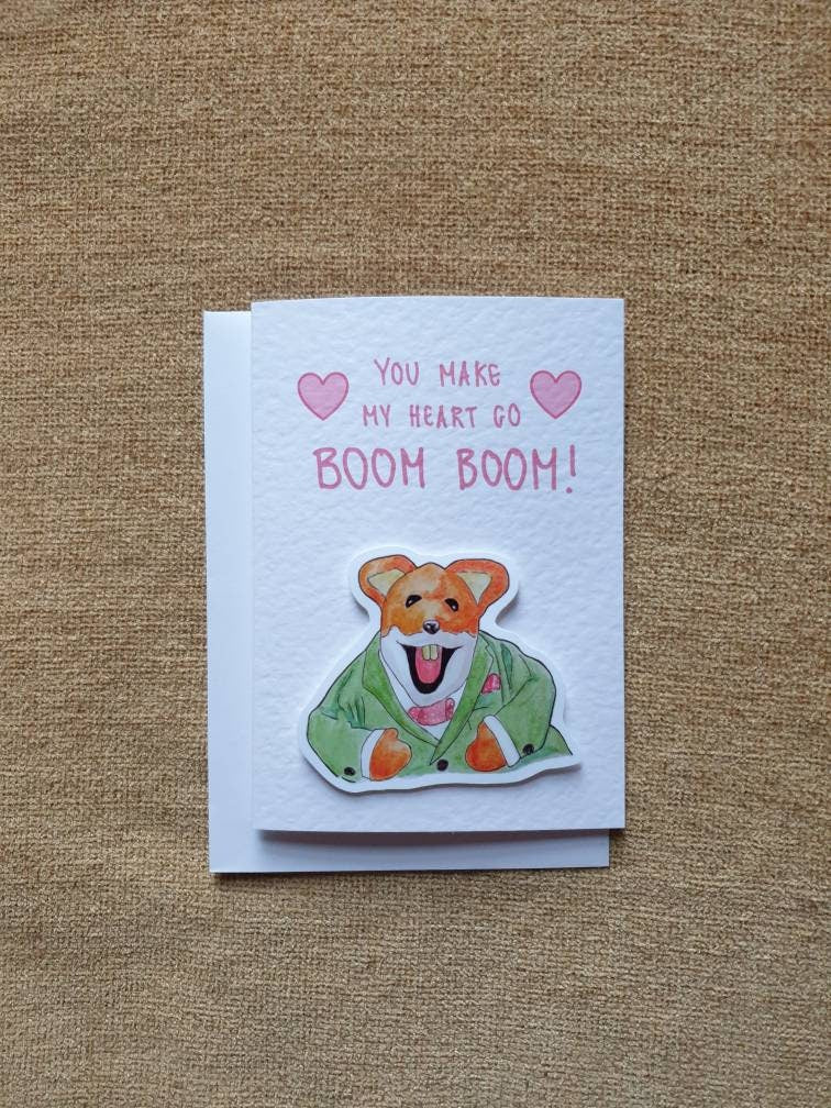 Basil Brush | Handcrafted Valentine's Day Card