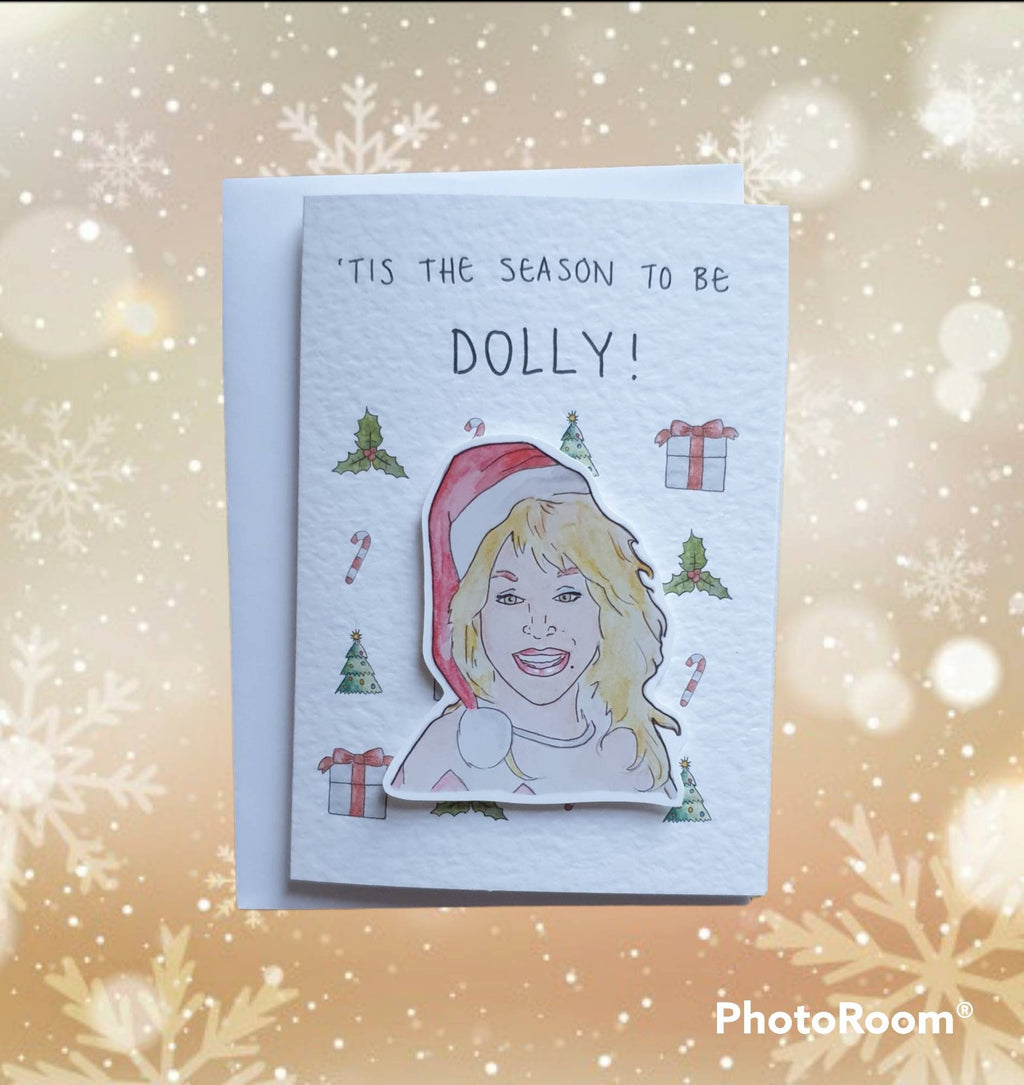 Dolly | Handcrafted Christmas Card | 'Tis the season to be Dolly