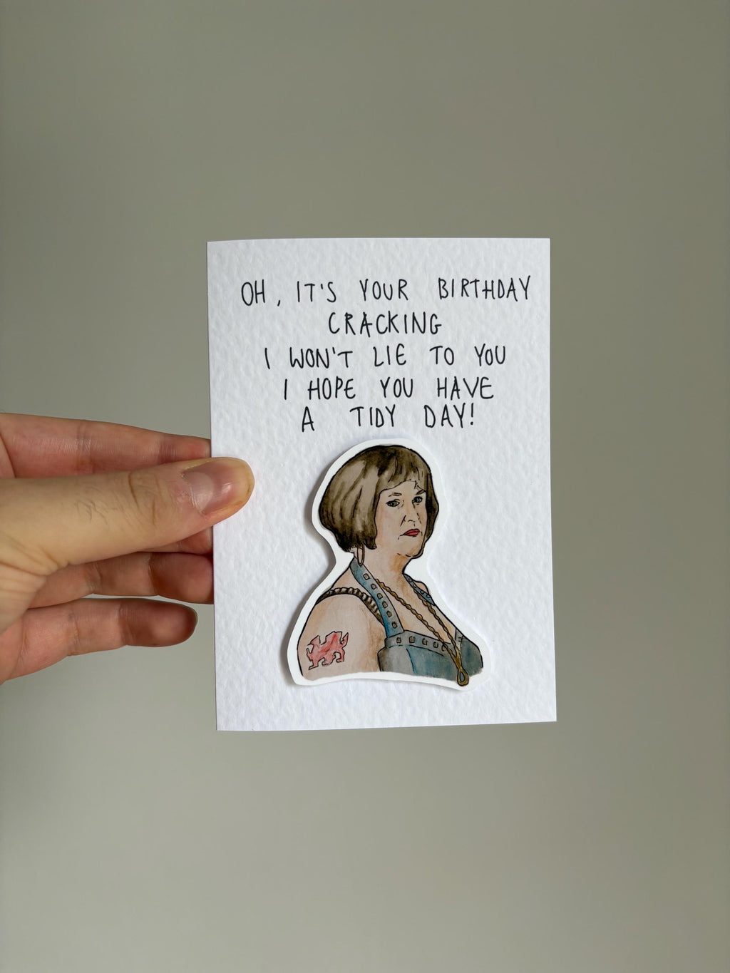 Nessa | Gavin & Stacey | Handcrafted Birthday Card