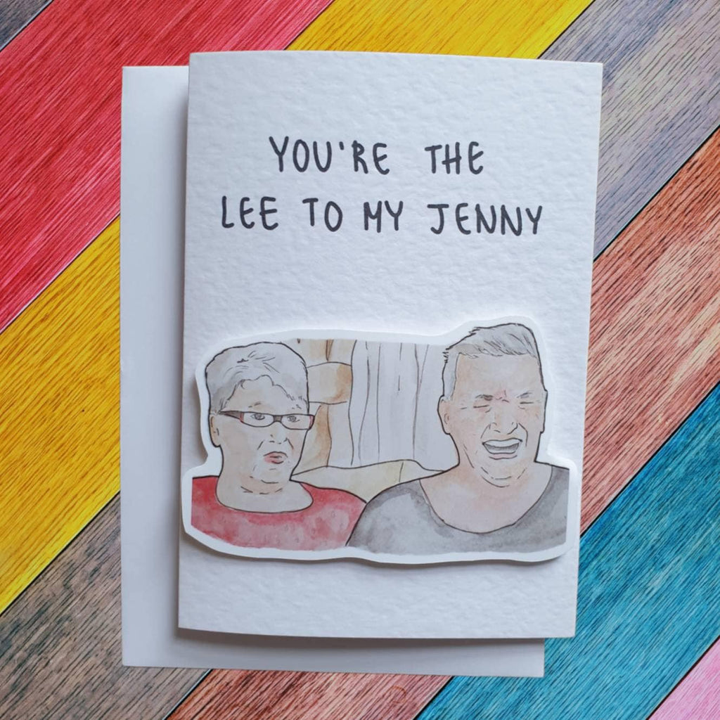 Jenny and Lee | Handcrafted Greeting Card