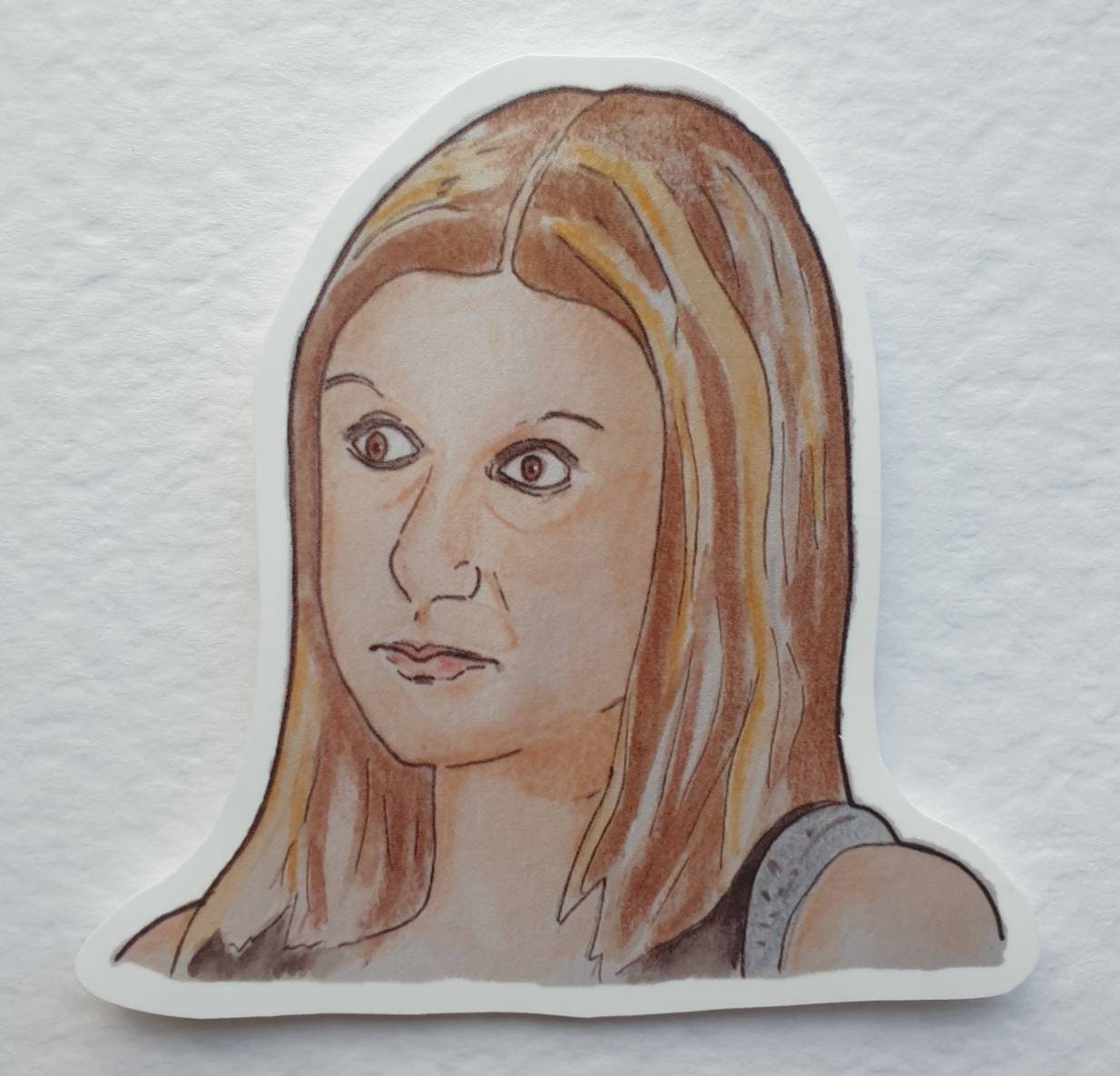 Evil Rachel | Handcrafted Greeting Card