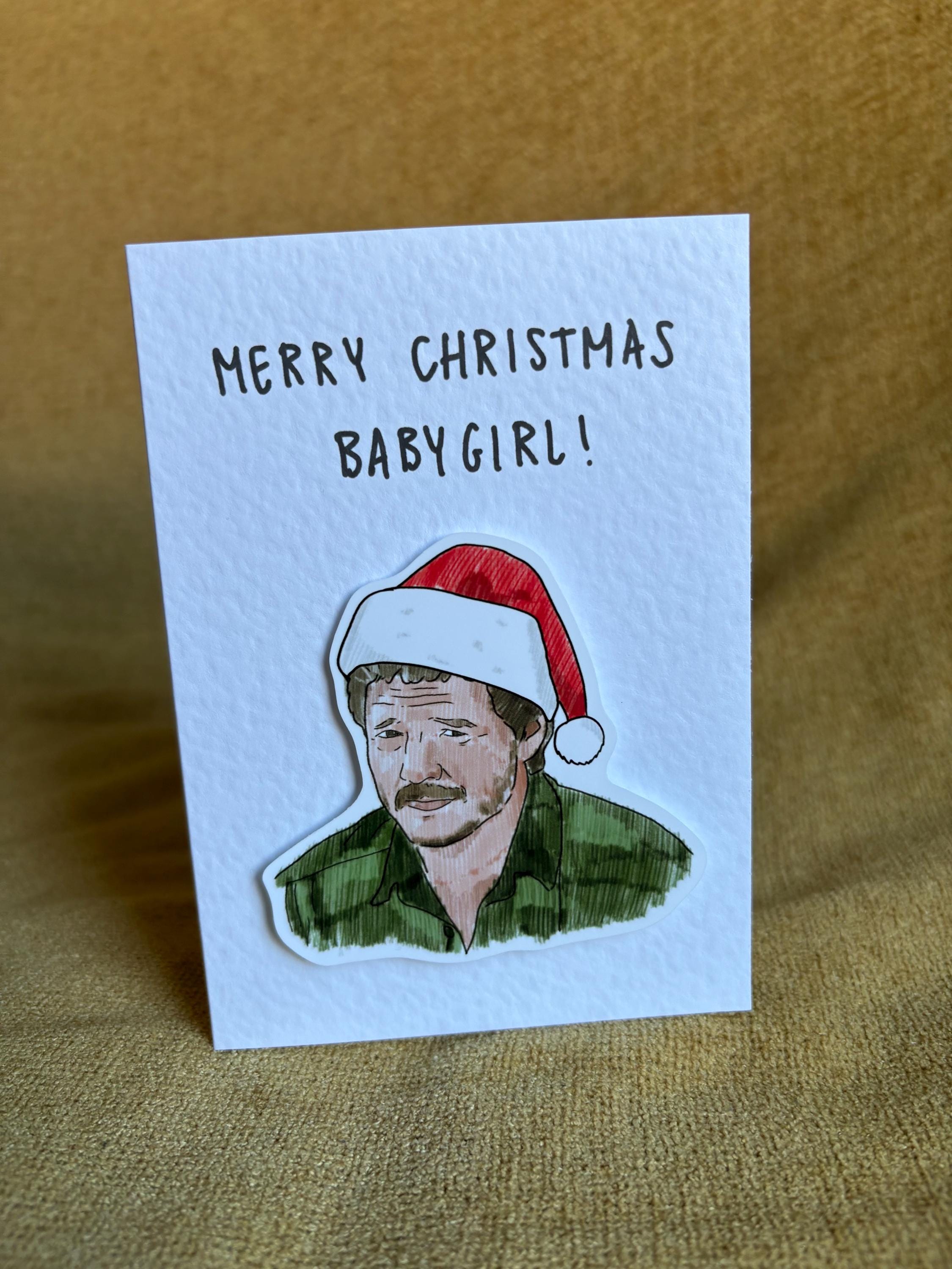 Pedro Pascal | Handcrafted Christmas Card