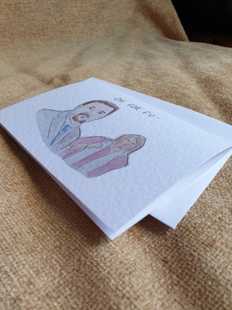 David Brent | Oh for fu - | Handcrafted Greeting Card