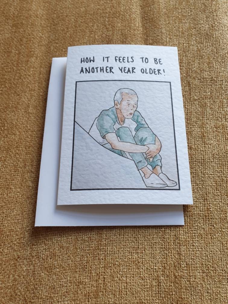Il-nam aka old man meme | Handcrafted Birthday Card