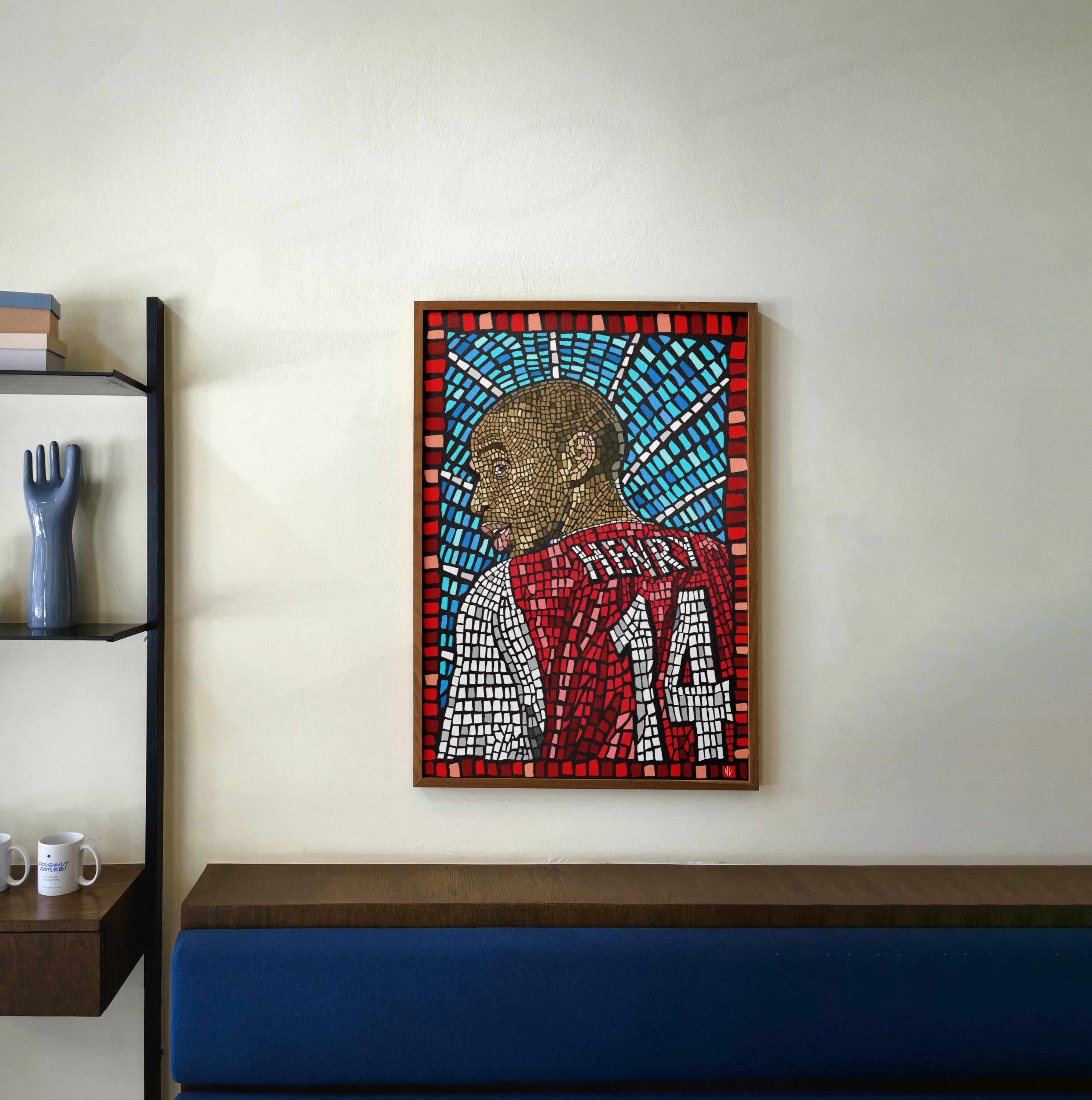 Thierry Henry - Mosaic style print (frame not included)